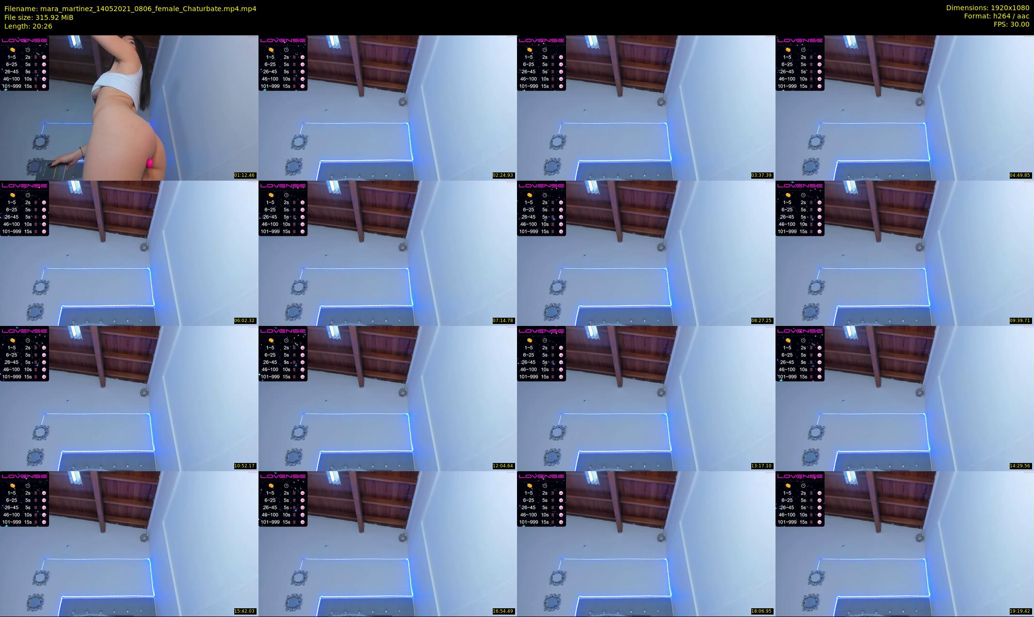 mara_martinez — 21 minute Chaturbate female cam show recording, 1080p, May 14, 2021