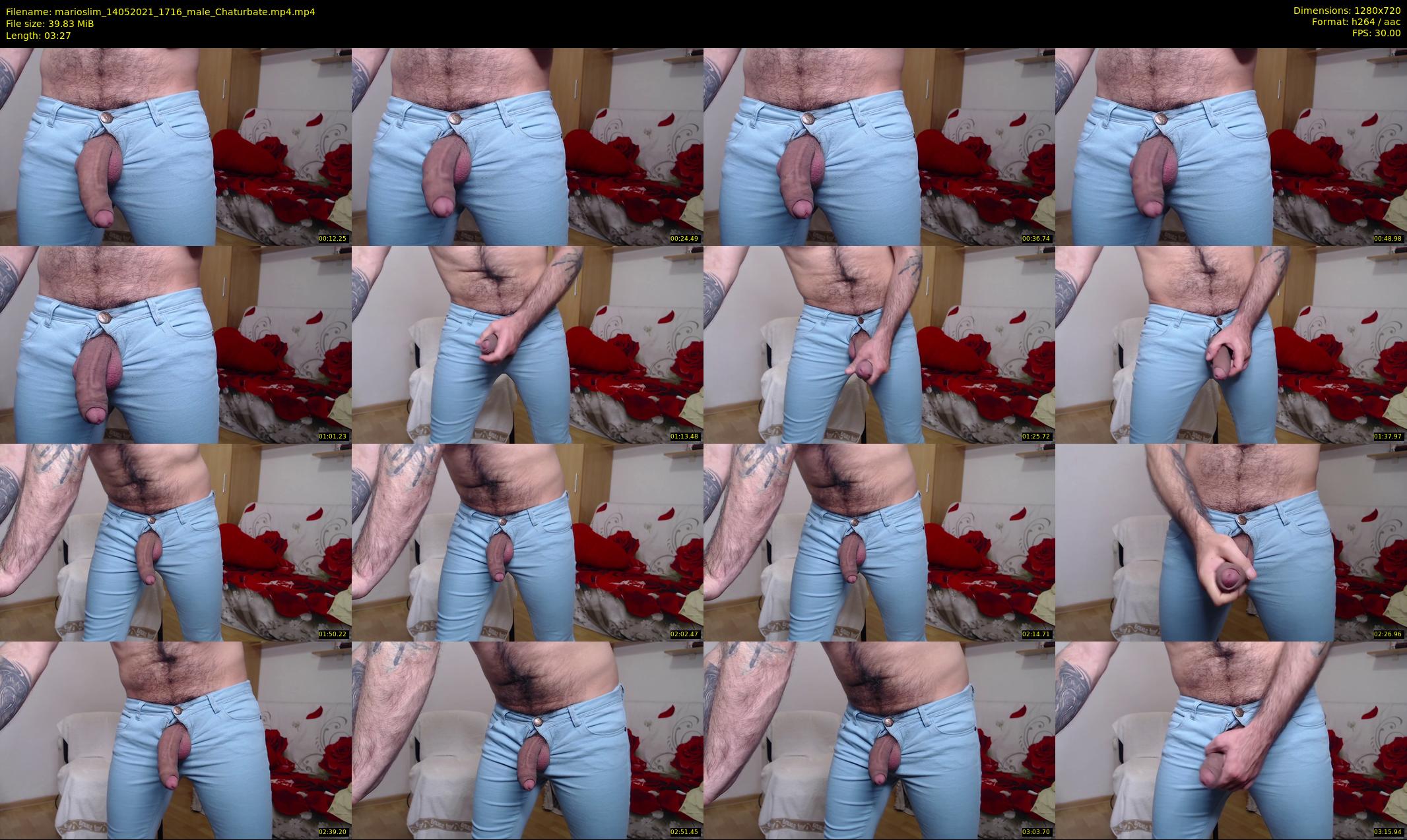 marioslim — 4 minute Chaturbate male cam show recording, 720p, May 14, 2021