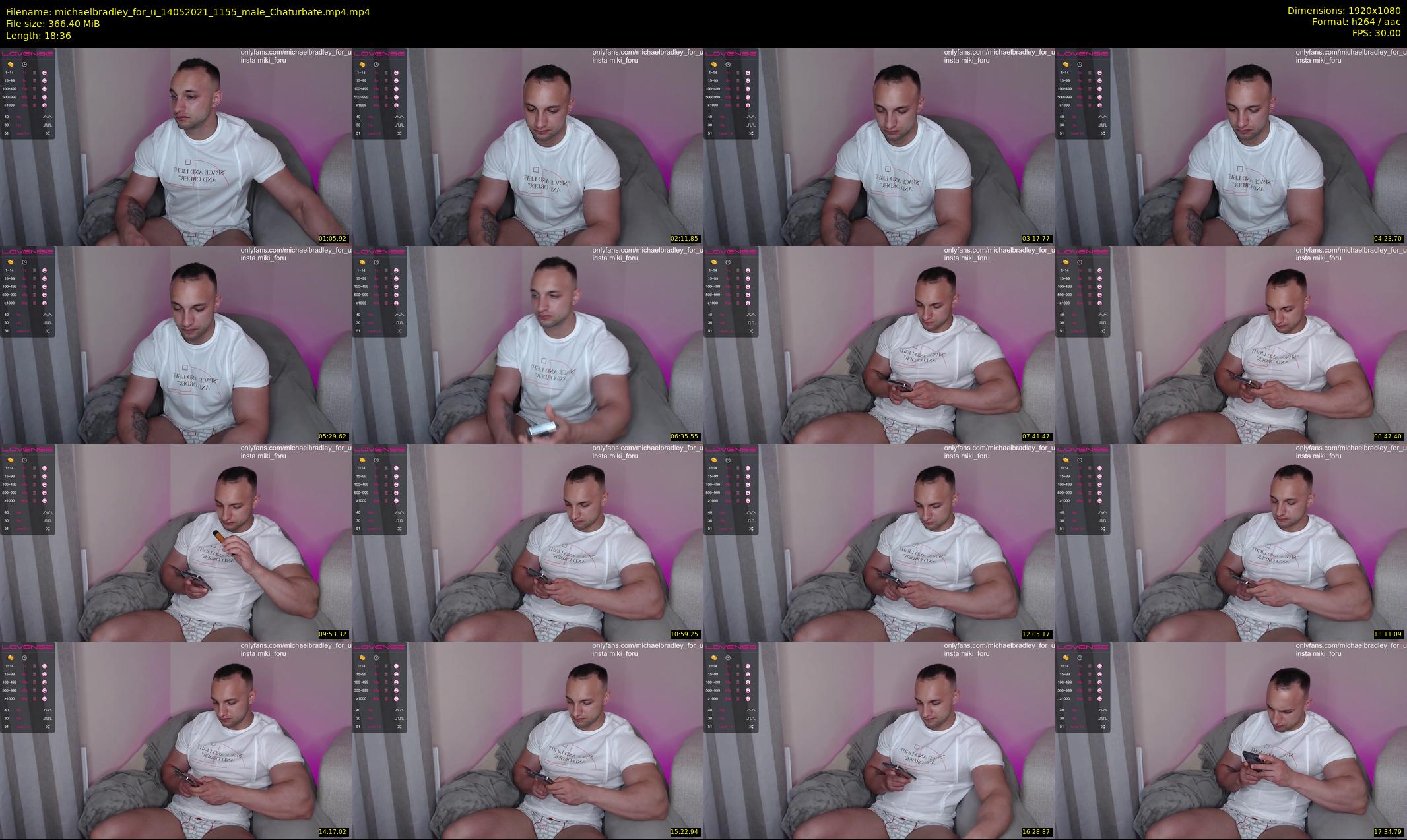 michaelbradley_for_u — 19 minute Chaturbate male cam show recording, 1080p, May 14, 2021