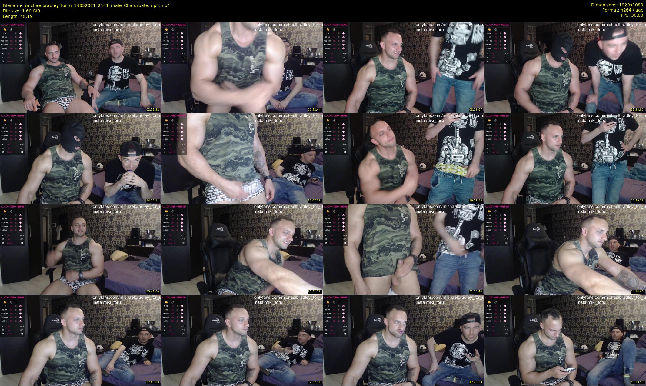 michaelbradley_for_u — 49 minute Chaturbate male cam show recording, 1080p, May 14, 2021