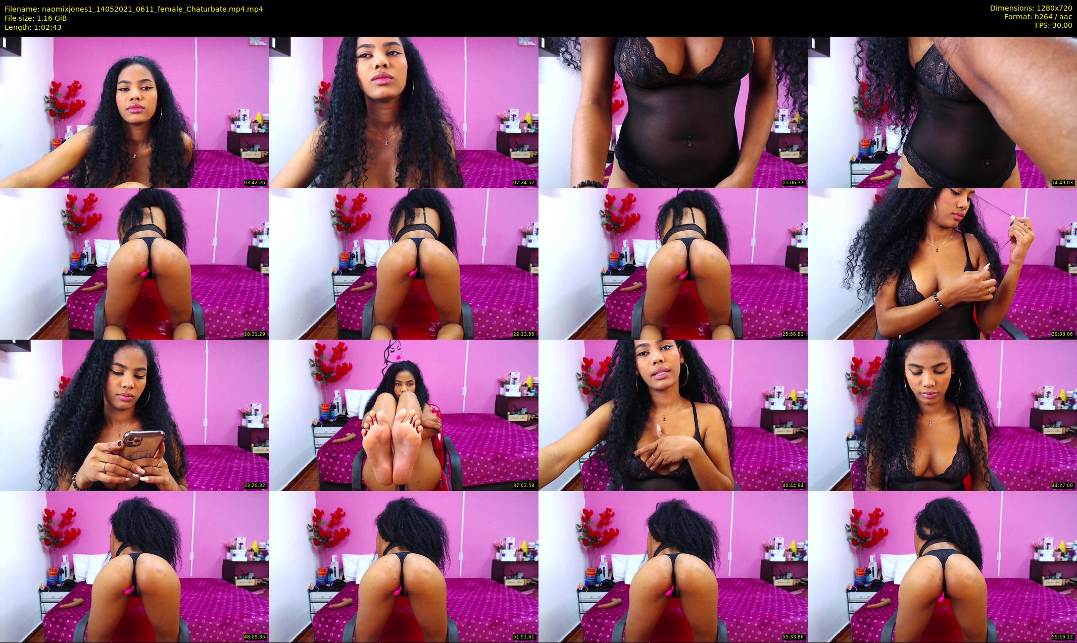 naomixjones1 — 63 minute Chaturbate female cam show recording, 720p, May 14, 2021