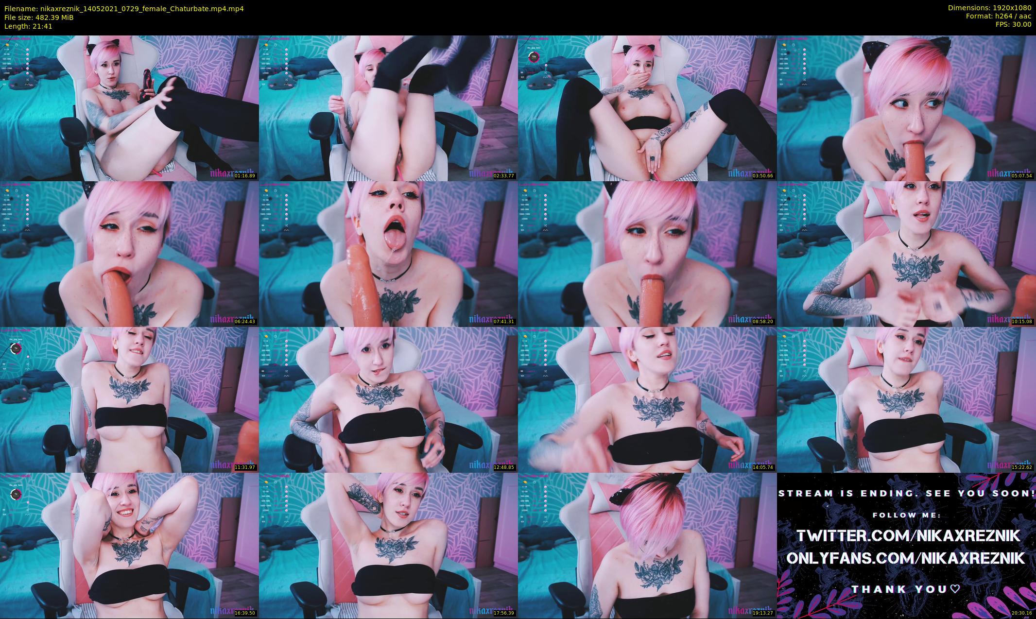 nikaxreznik — 22 minute Chaturbate female cam show recording, 1080p, May 14, 2021