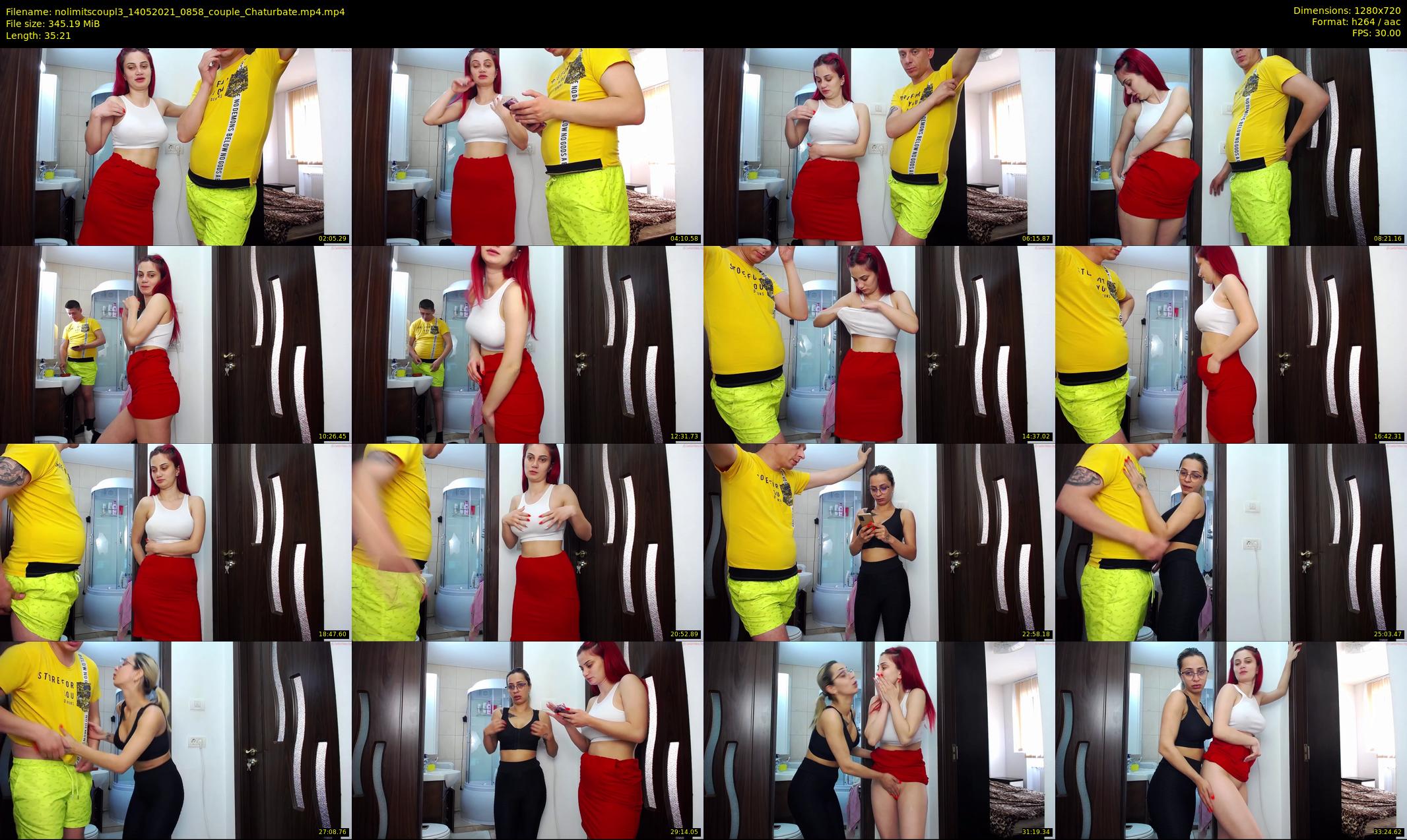 nolimitscoupl3 — 36 minute Chaturbate couple cam show recording, 720p, May 14, 2021