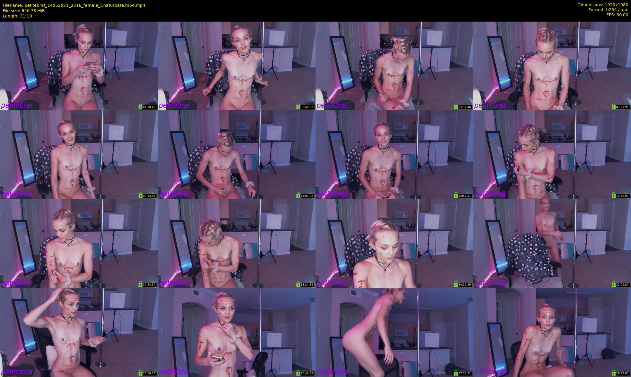 petitebrat — 32 minute Chaturbate female cam show recording, 1080p, May 14, 2021