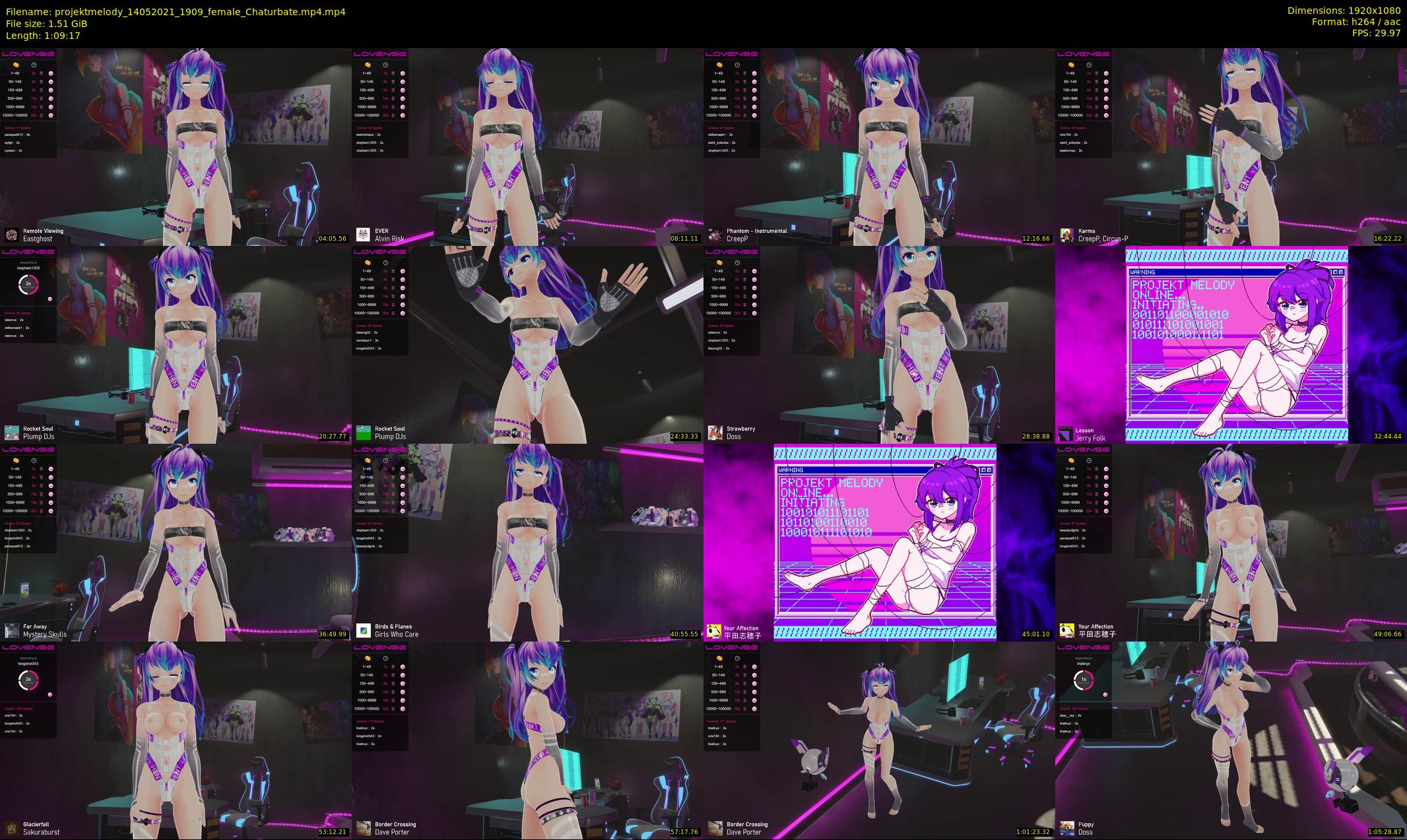 projektmelody — 70 minute Chaturbate female cam show recording, 1080p, May 14, 2021