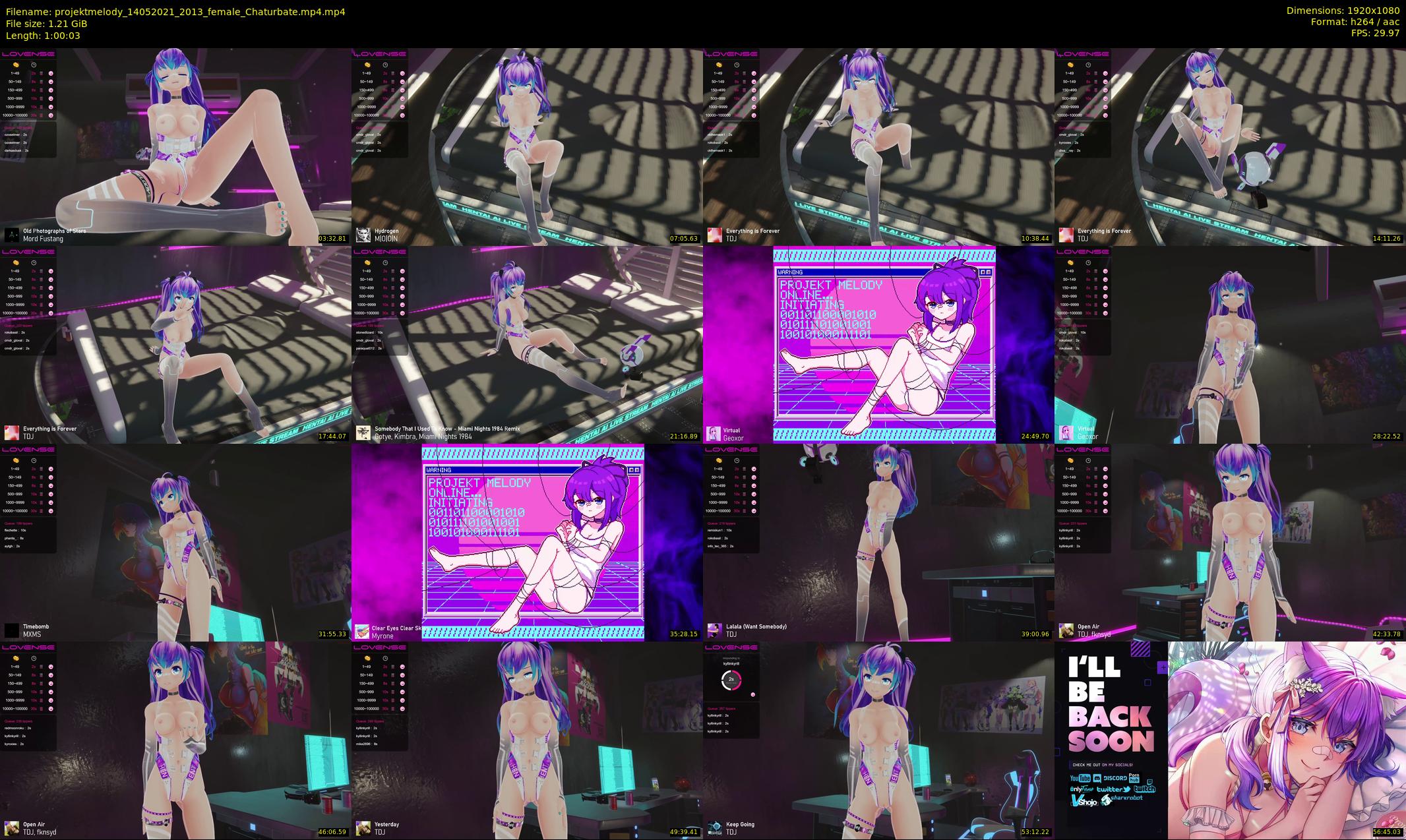 projektmelody — 61 minute Chaturbate female cam show recording, 1080p, May 14, 2021