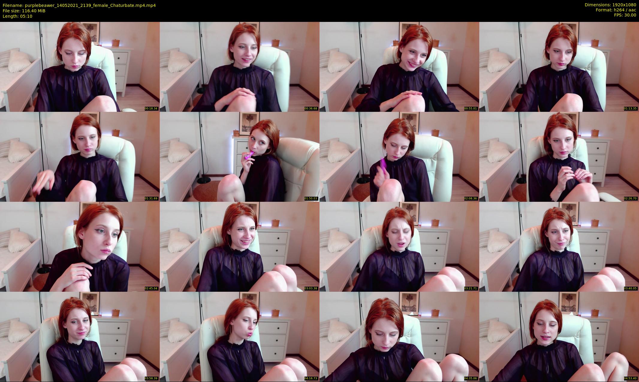 purplebeawer — 6 minute Chaturbate female cam show recording, 1080p, May 14, 2021