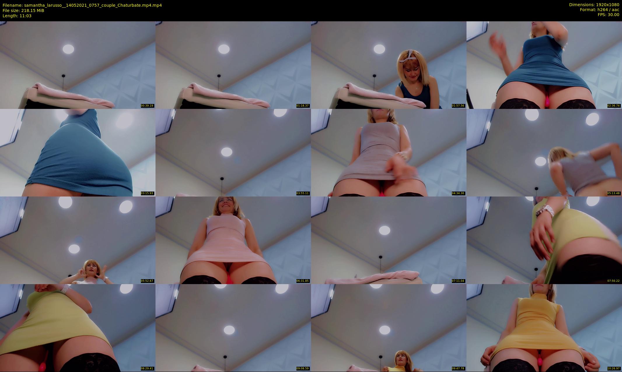 samantha_larusso_ — 12 minute Chaturbate couple cam show recording, 1080p, May 14, 2021