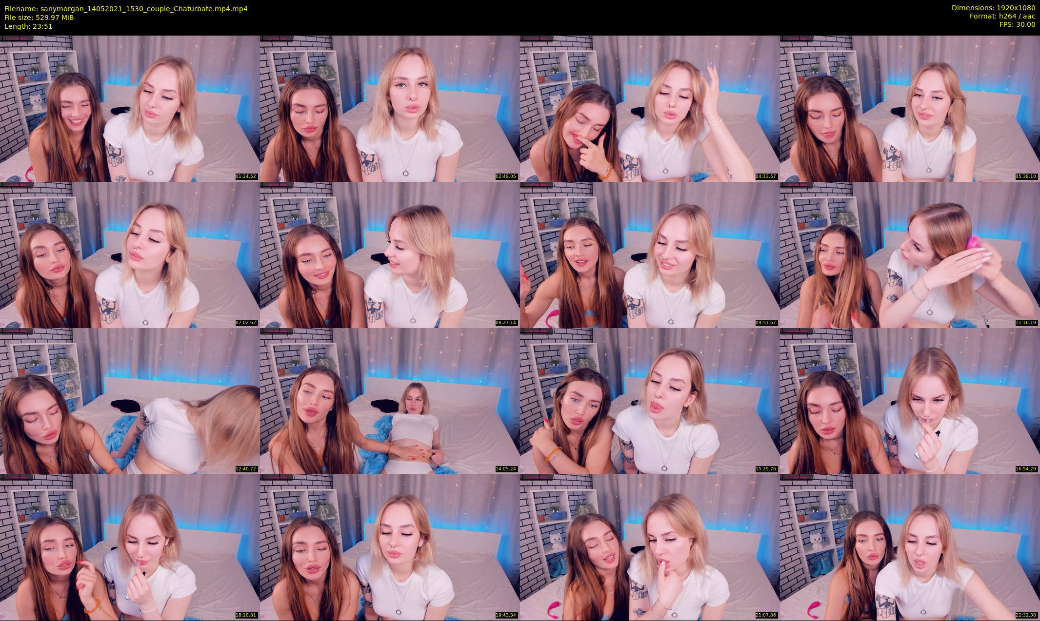 sanymorgan — 24 minute Chaturbate couple cam show recording, 1080p, May 14, 2021