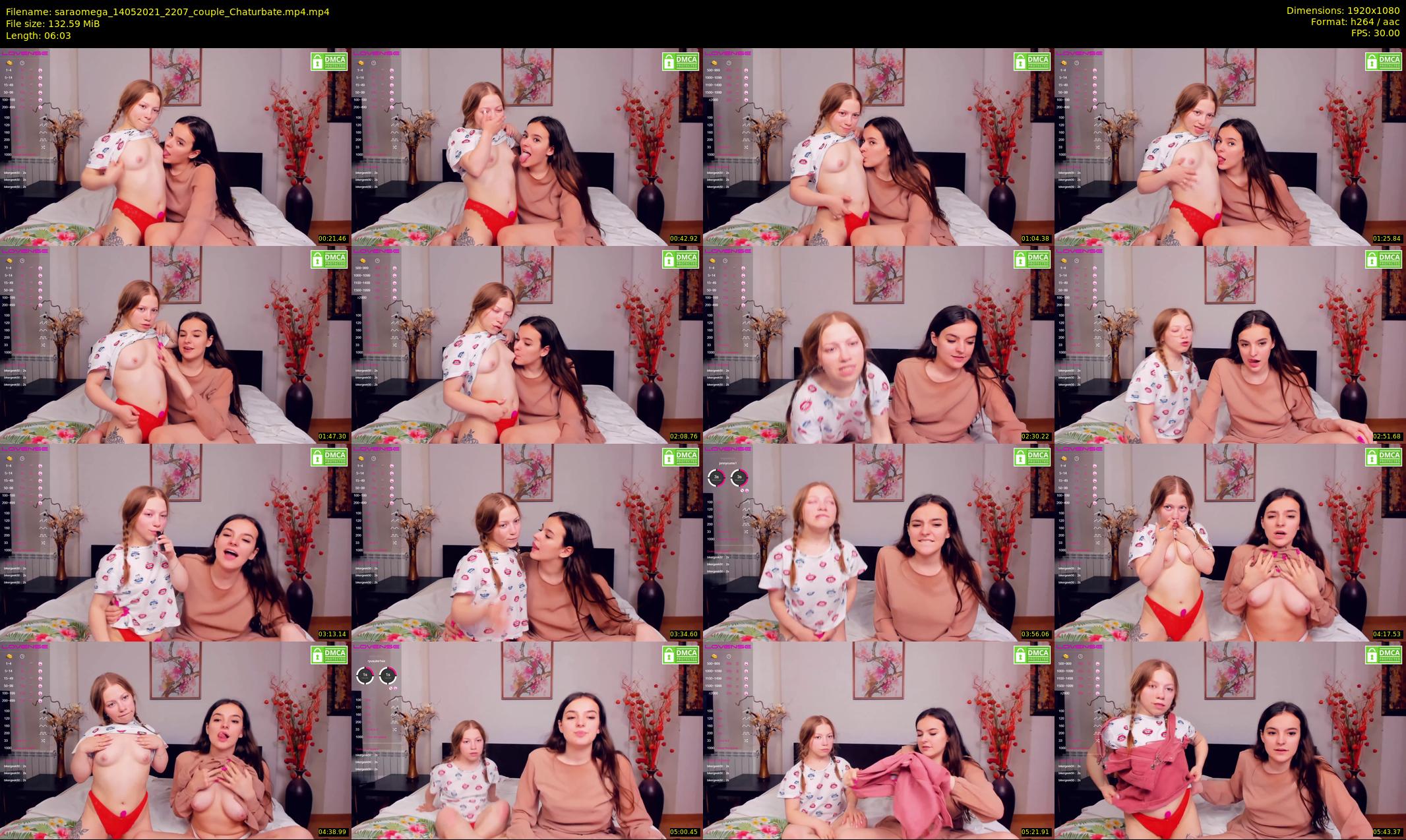 saraomega — 7 minute Chaturbate couple cam show recording, 1080p, May 14, 2021