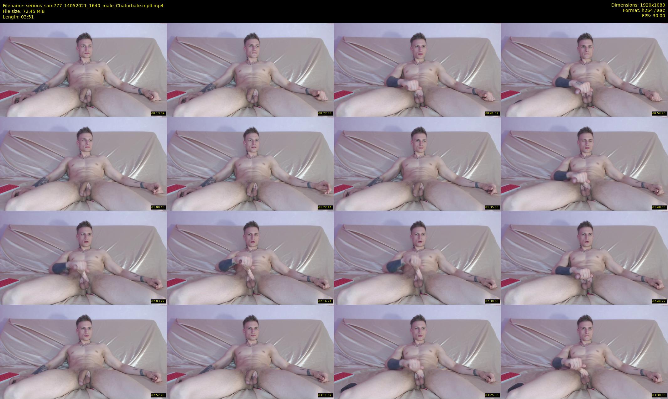 serious_sam777 — 4 minute Chaturbate male cam show recording, 1080p, May 14, 2021