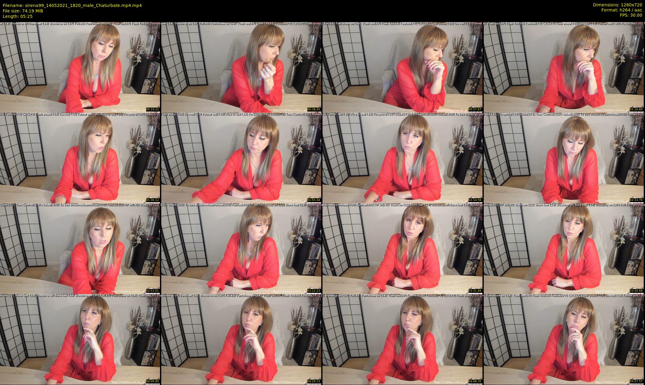sirena99 — 6 minute Chaturbate female cam show recording, 720p, May 14, 2021