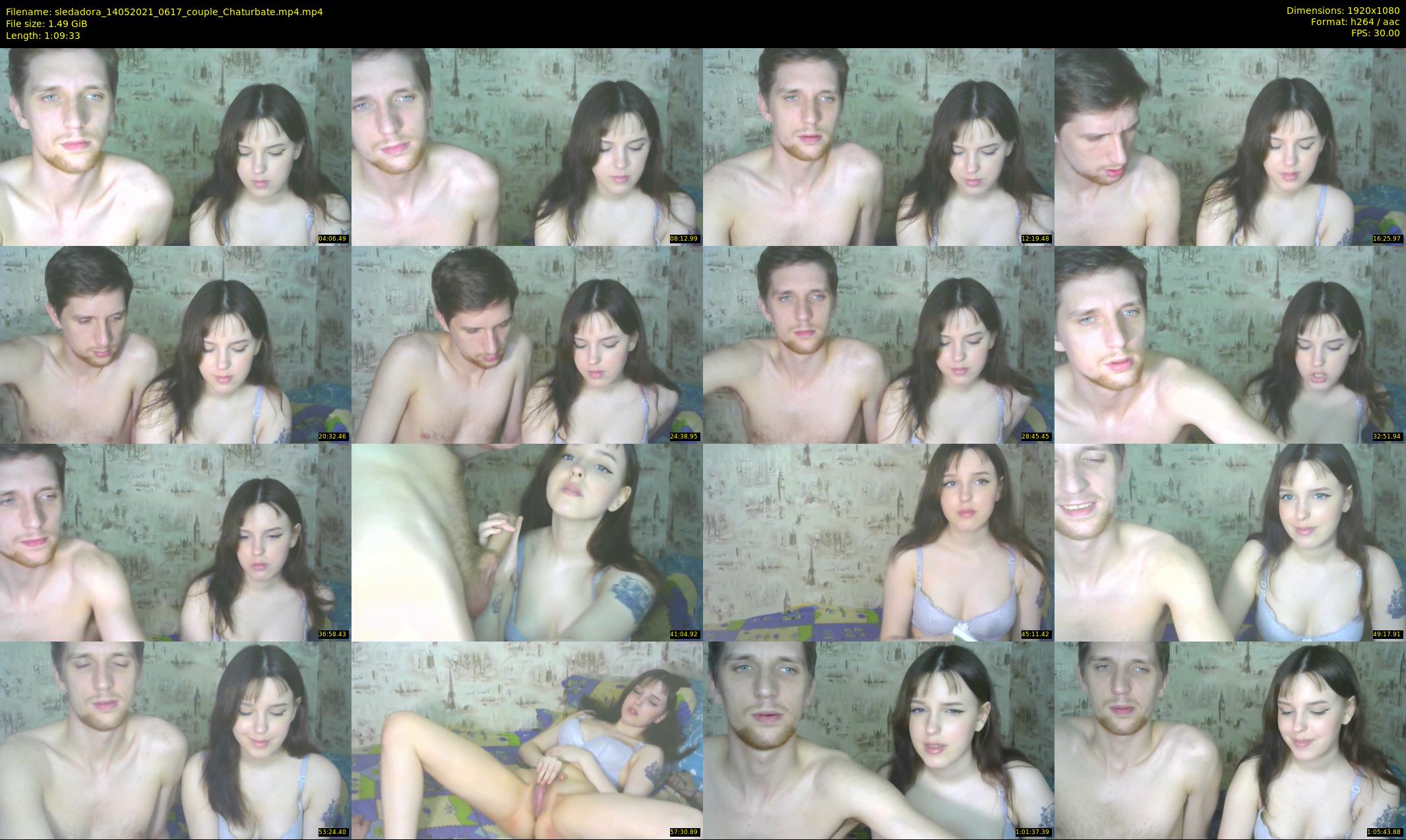 sledadora — 70 minute Chaturbate couple cam show recording, 1080p, May 14, 2021