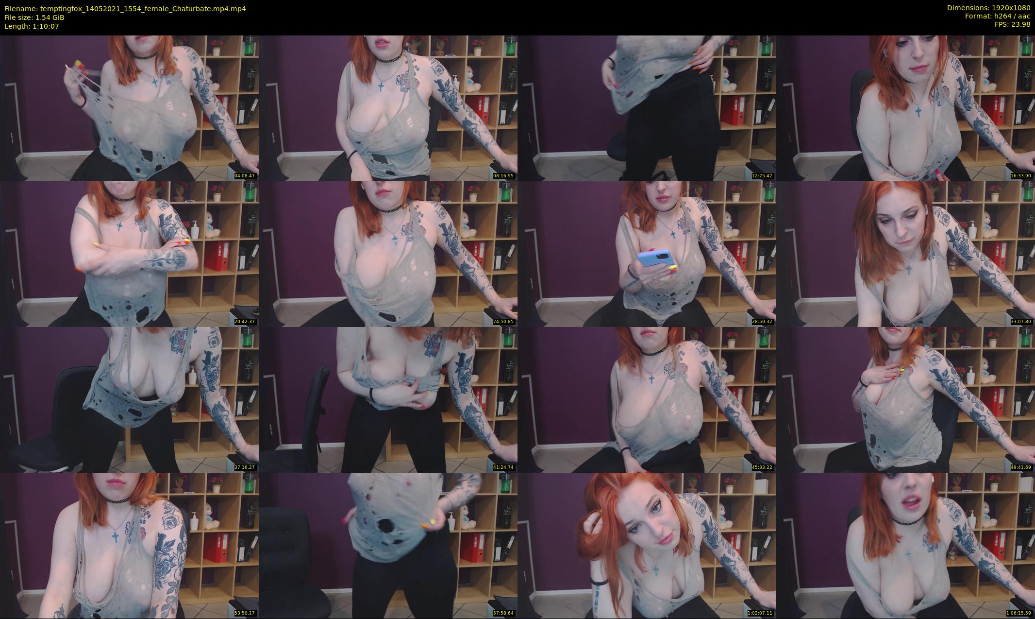 temptingfox — 71 minute Chaturbate female cam show recording, 1080p, May 14, 2021