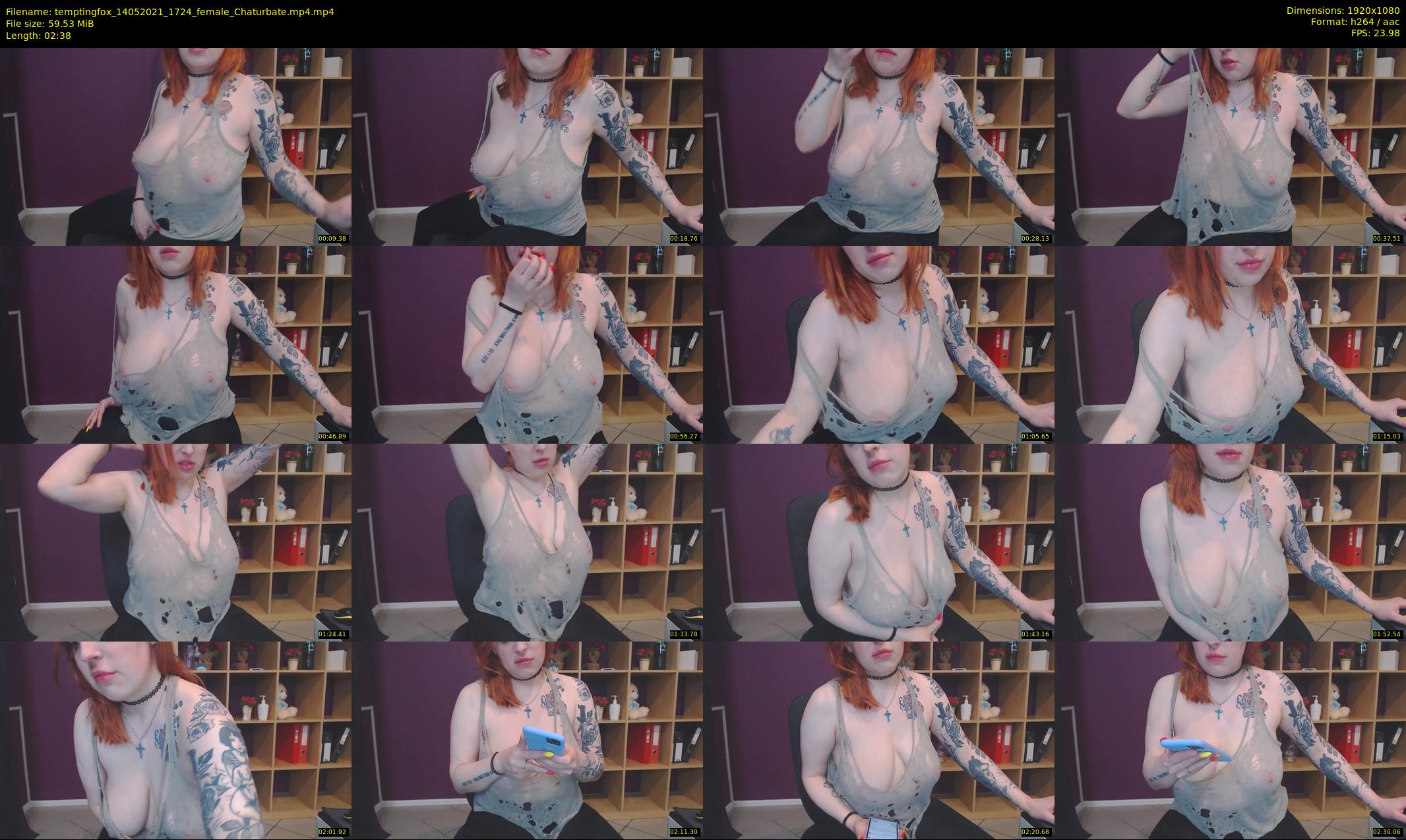 temptingfox — 3 minute Chaturbate female cam show recording, 1080p, May 14, 2021