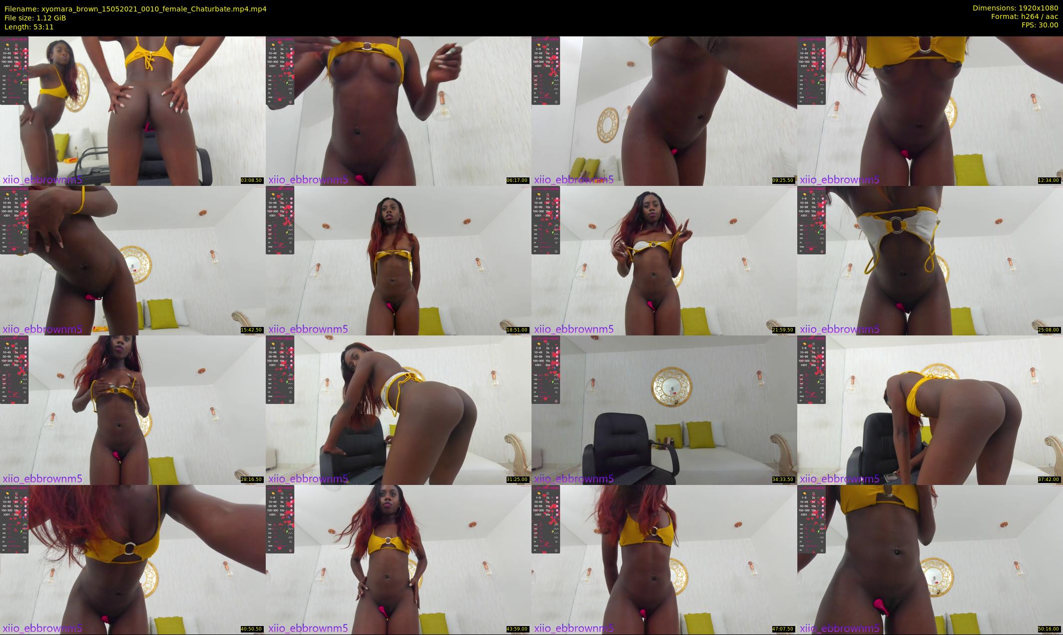 xyomara_brown — 54 minute Chaturbate female cam show recording, 1080p, May 15, 2021