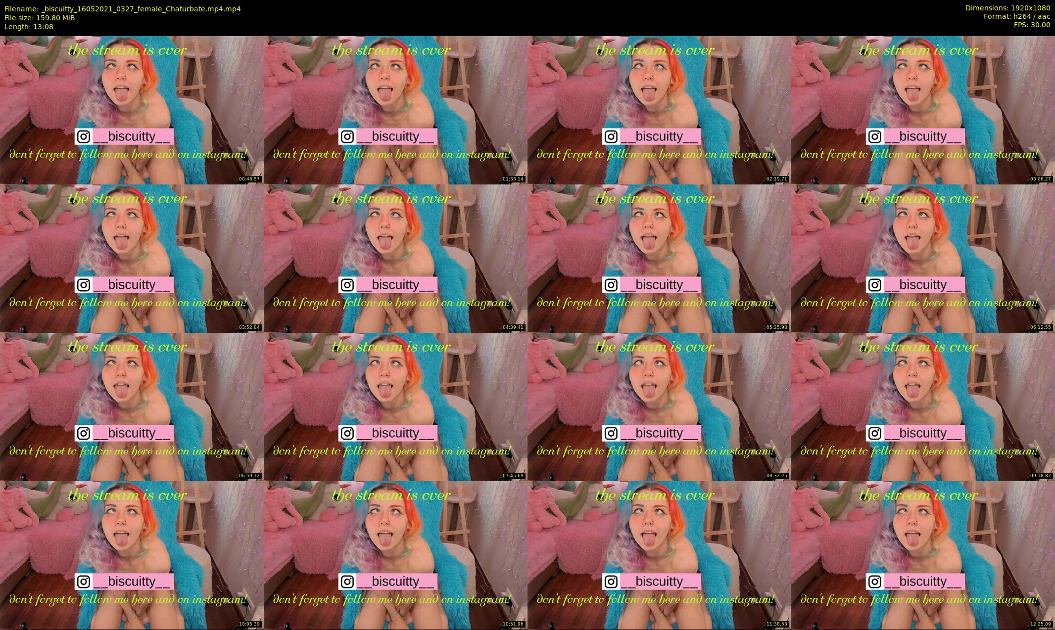_biscuitty — 14 minute Chaturbate female cam show recording, 1080p, May 16, 2021