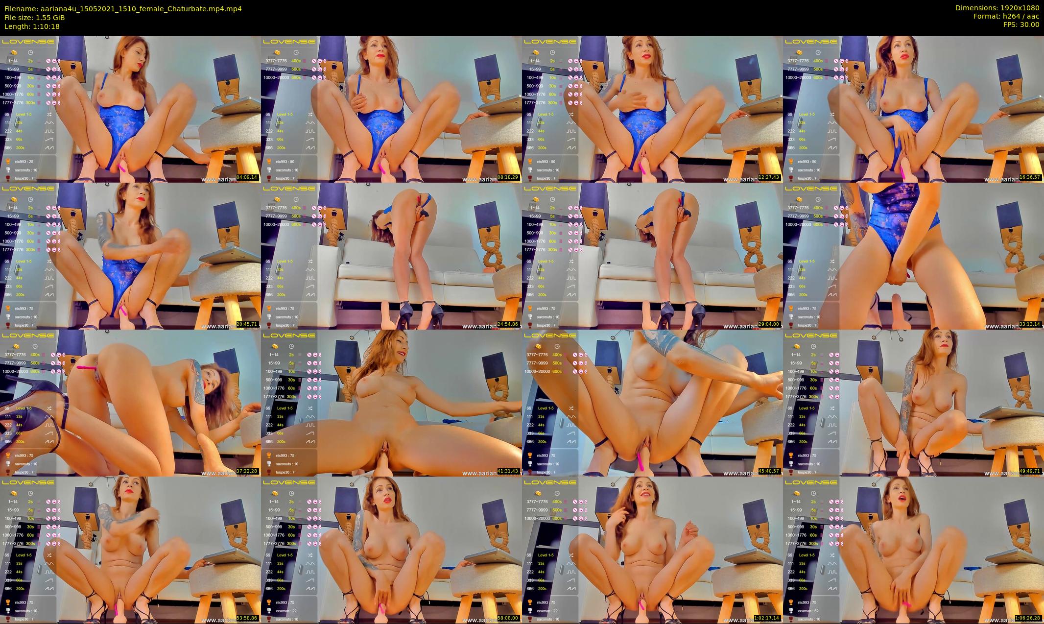 aariana4u — 71 minute Chaturbate female cam show recording, 1080p, May 15, 2021