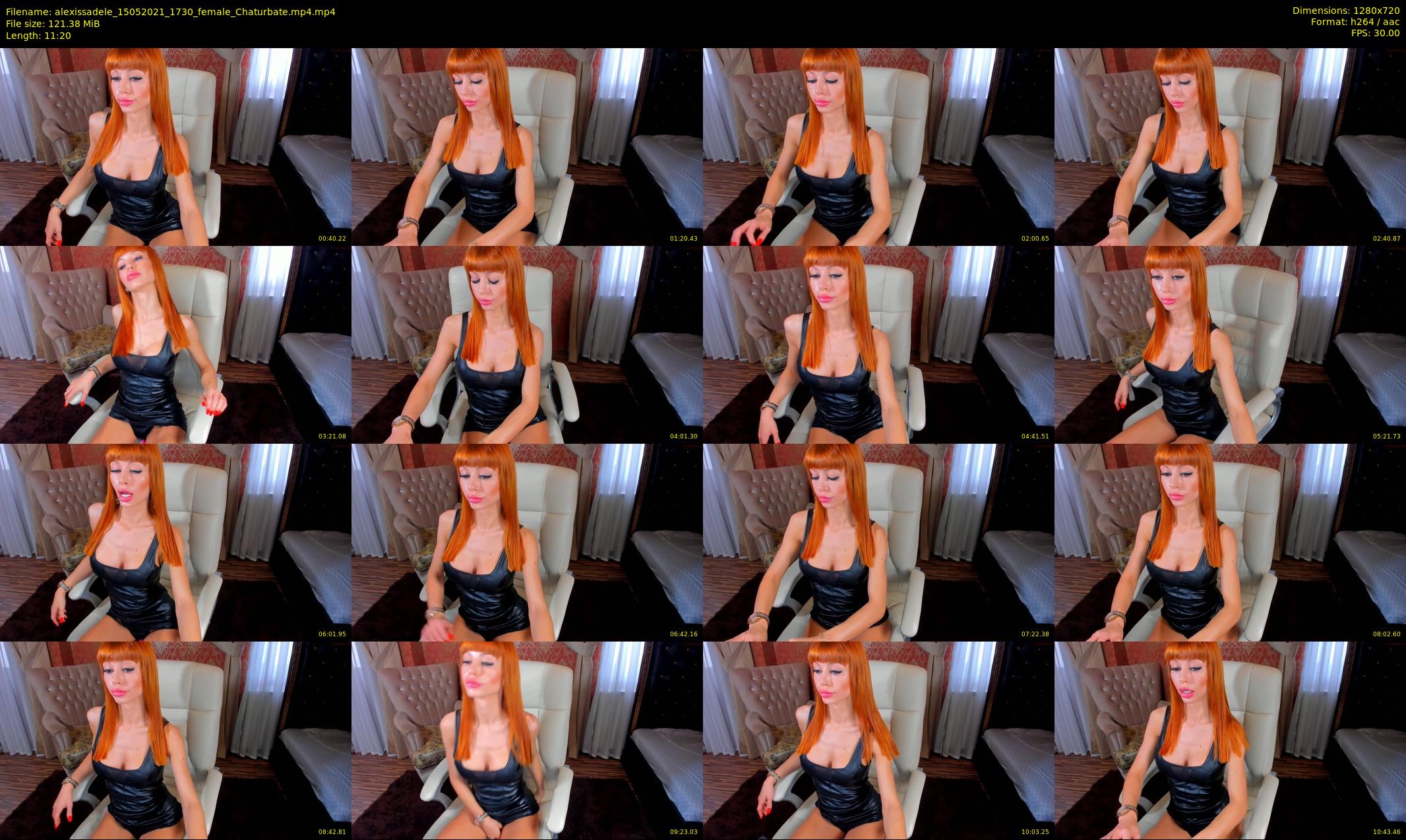 alexissadele — 12 minute Chaturbate female cam show recording, 720p, May 15, 2021