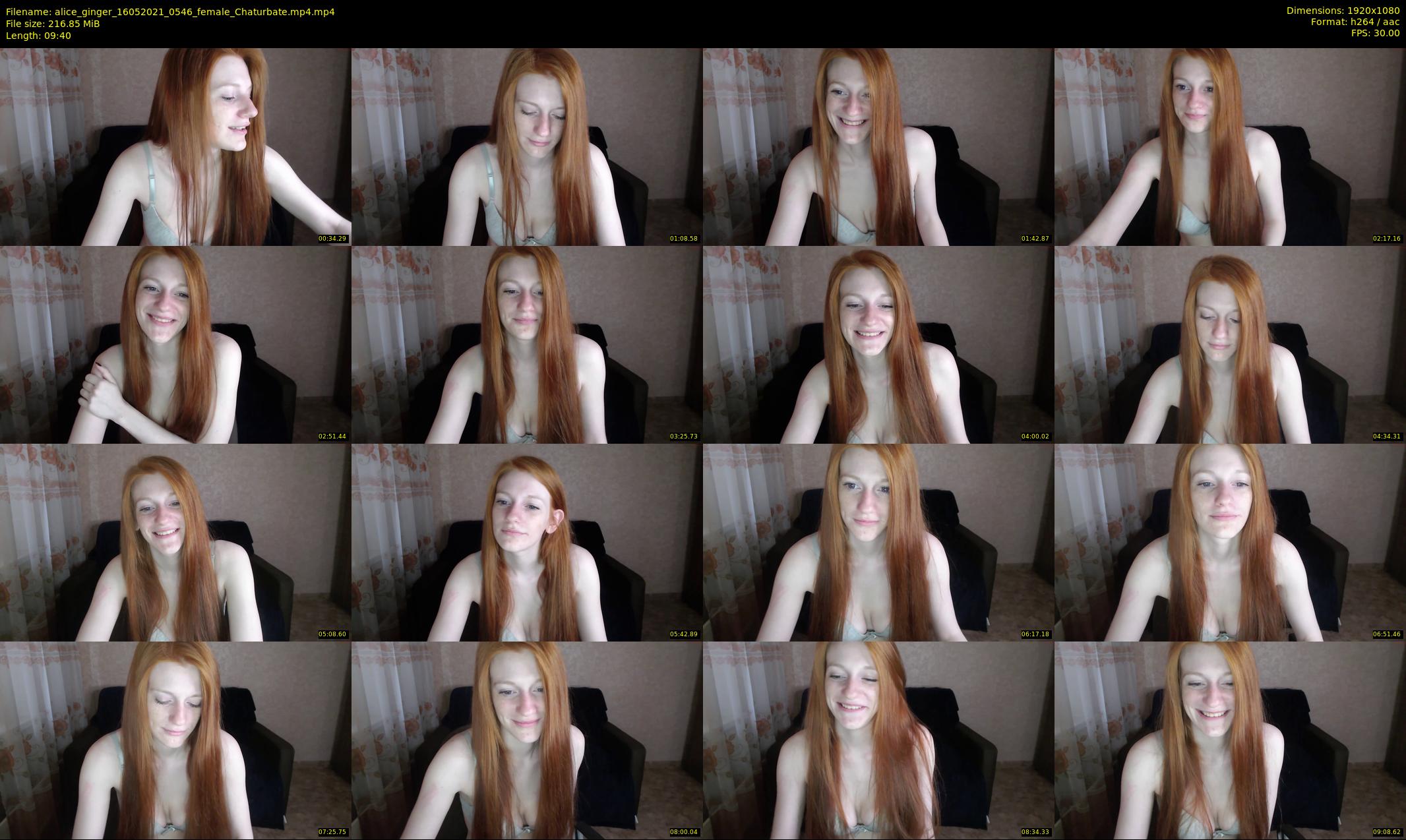 alice_ginger — 10 minute Chaturbate female cam show recording, 1080p, May 16, 2021