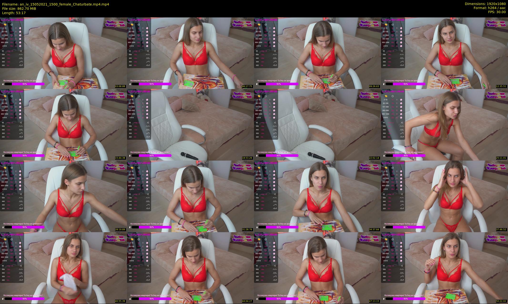 an_iv — 54 minute Chaturbate female cam show recording, 1080p, May 15, 2021