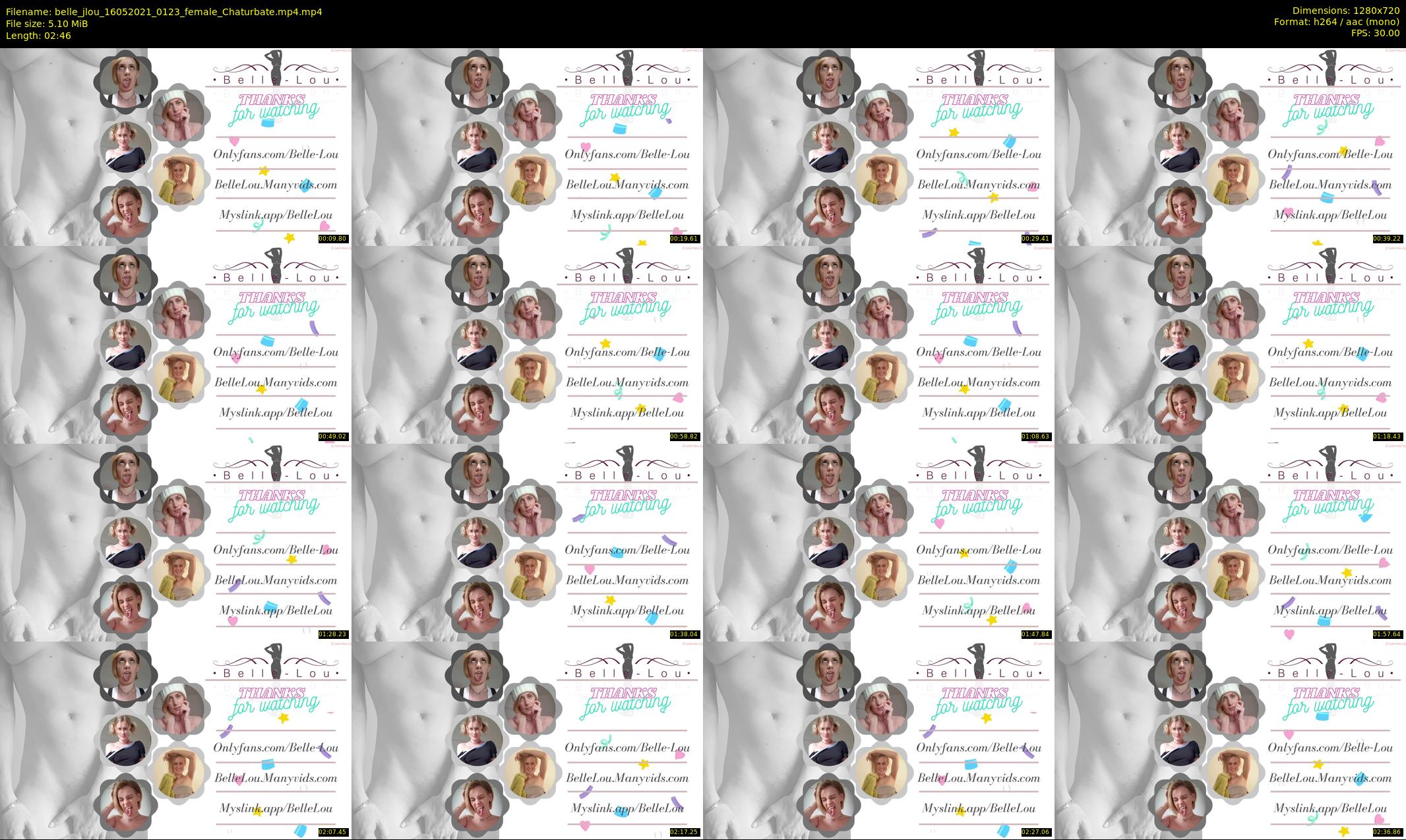 belle_jlou — 3 minute Chaturbate female cam show recording, 720p, May 16, 2021