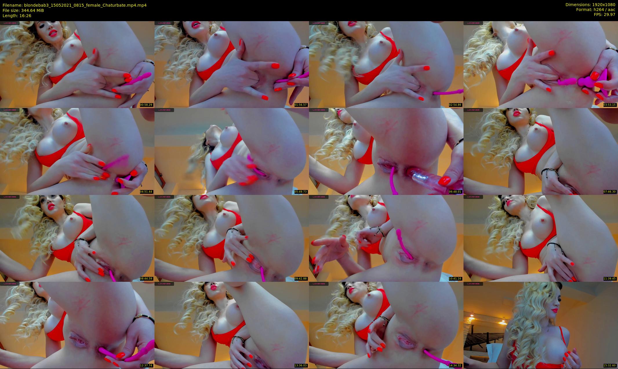 blondebab3 — 17 minute Chaturbate female cam show recording, 1080p, May 15, 2021
