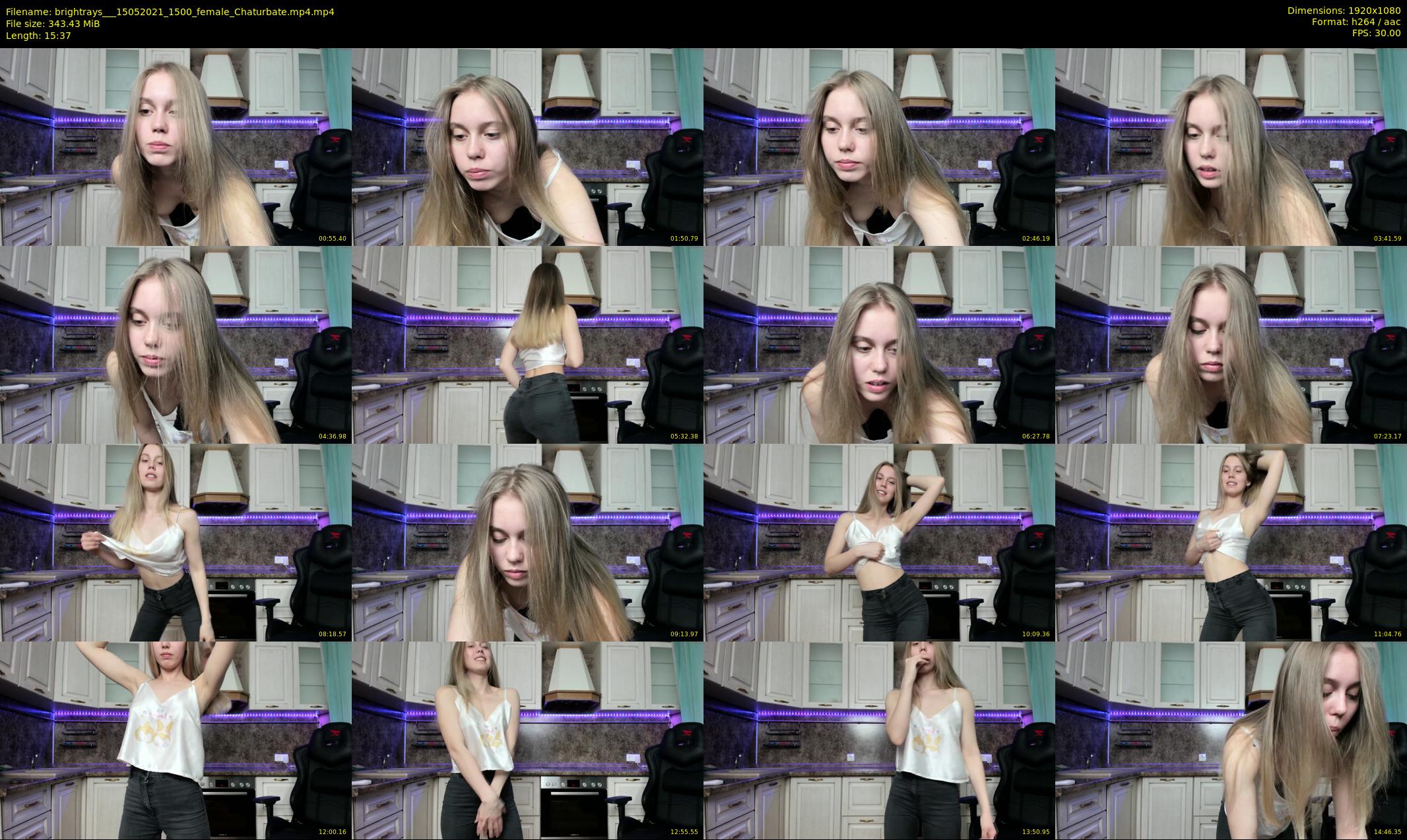 brightrays__ — 16 minute Chaturbate female cam show recording, 1080p, May 15, 2021