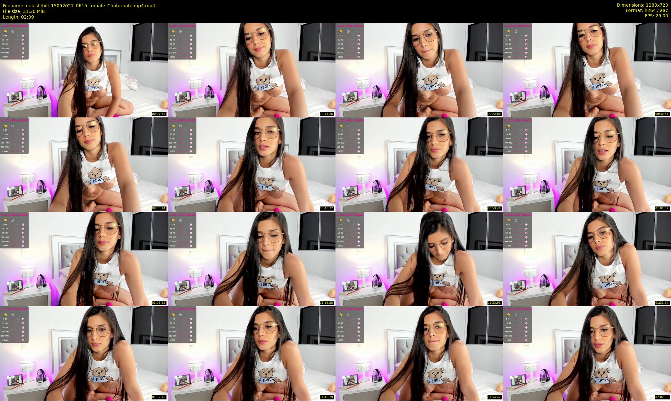 celestehill — 3 minute Chaturbate female cam show recording, 720p, May 15, 2021
