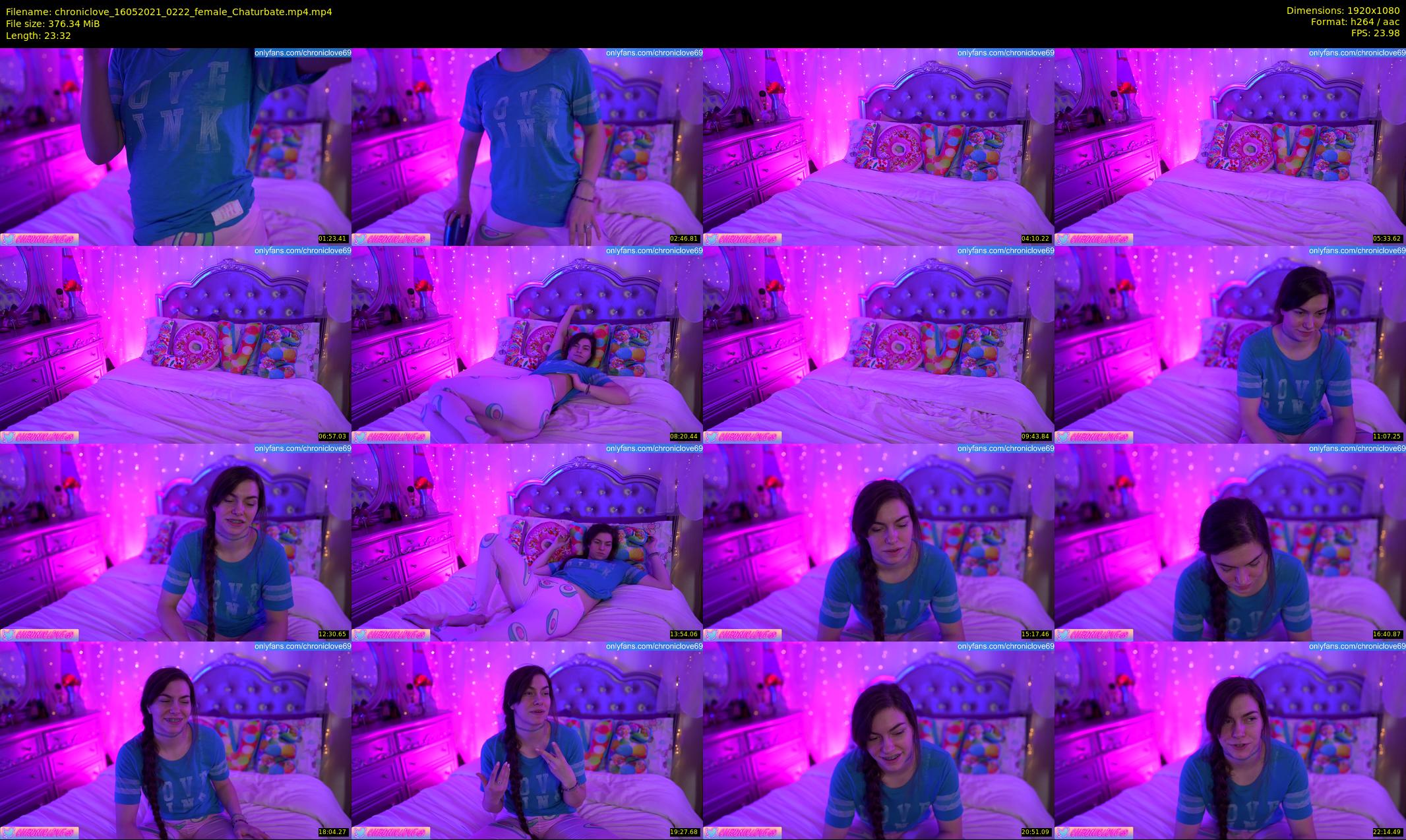 chroniclove — 24 minute Chaturbate female cam show recording, 1080p, May 16, 2021