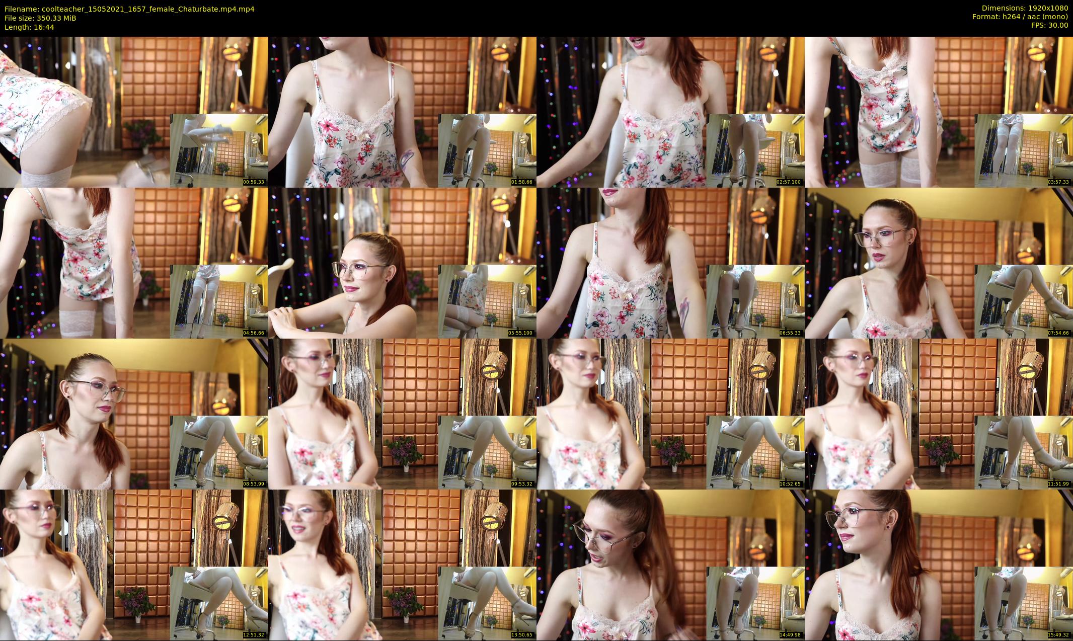 coolteacher — 17 minute Chaturbate female cam show recording, 1080p, May 15, 2021