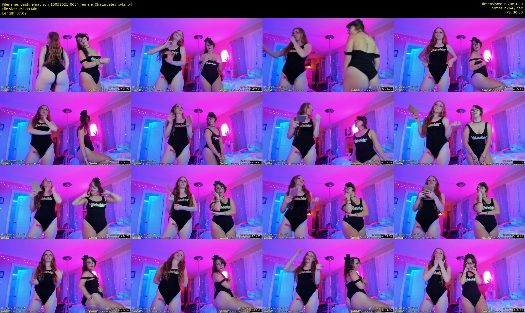 daphnemadison — 8 minute Chaturbate couple cam show recording, 1080p, May 15, 2021