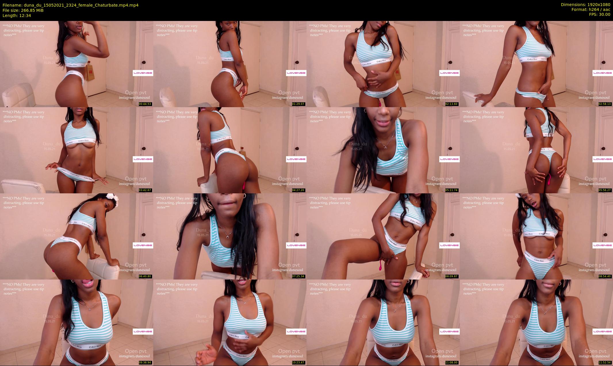 duna_du — 13 minute Chaturbate female cam show recording, 1080p, May 15, 2021