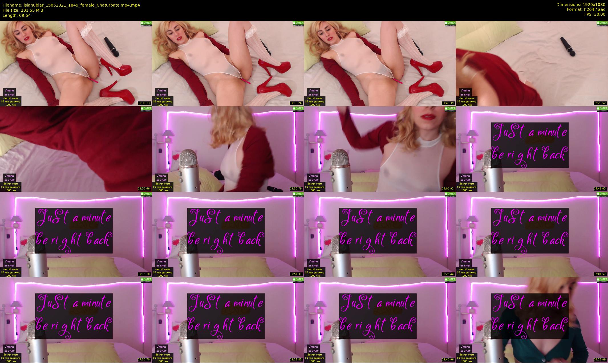 islanublar — 10 minute Chaturbate female cam show recording, 1080p, May 15, 2021