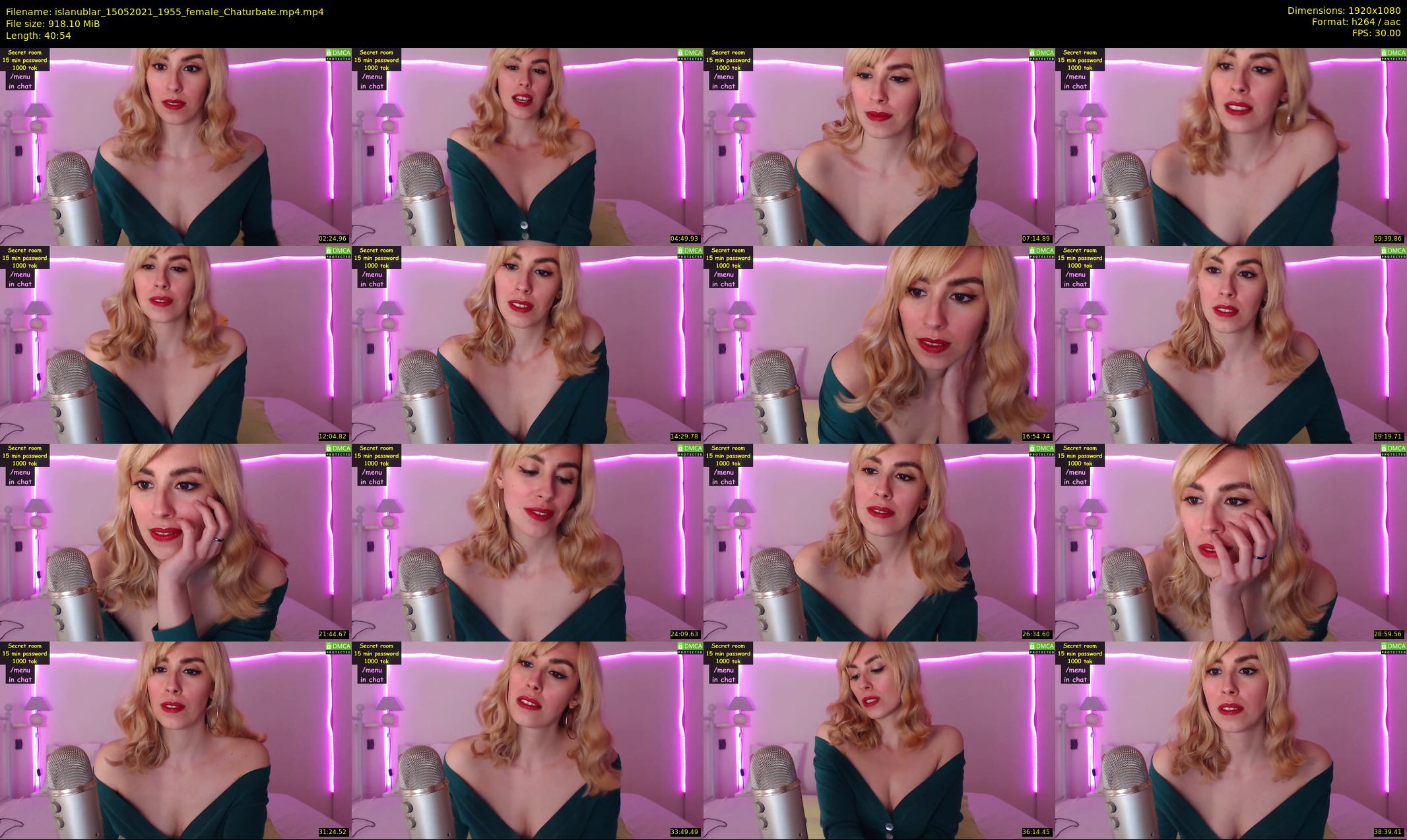 islanublar — 41 minute Chaturbate female cam show recording, 1080p, May 15, 2021