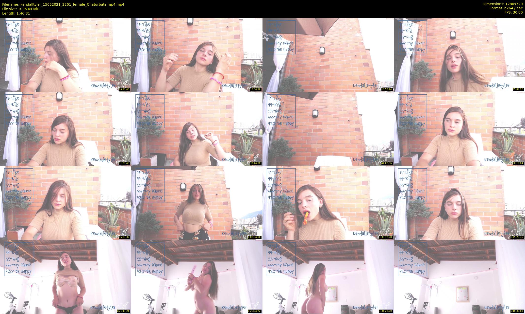 kendalltyler — 107 minute Chaturbate female cam show recording, 720p, May 15, 2021