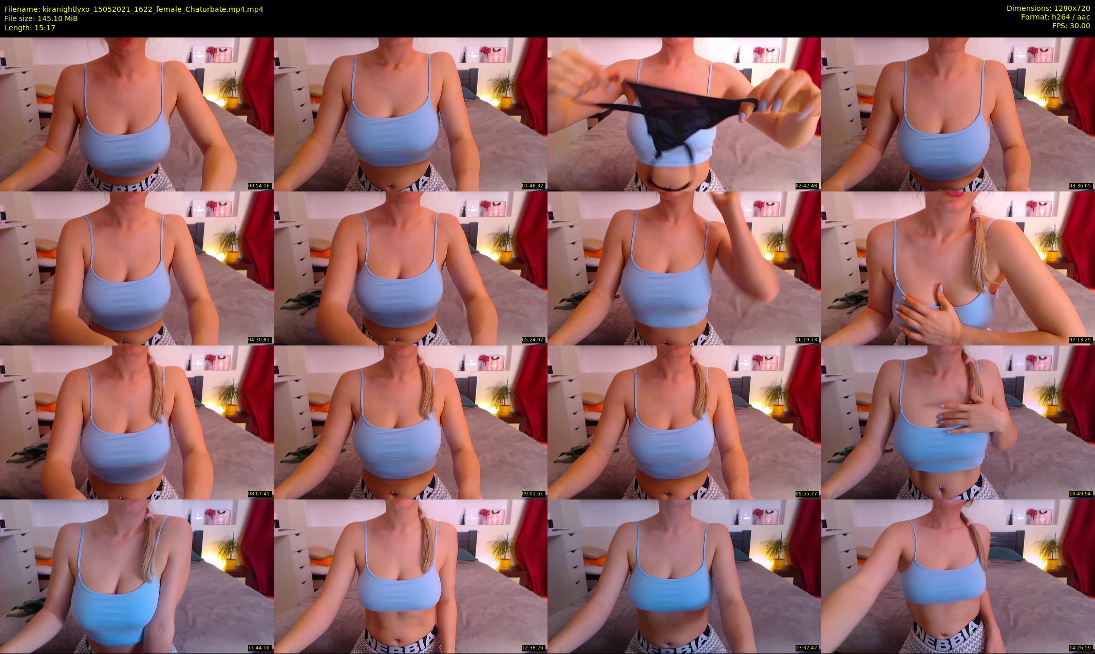 kiranightlyxo — 16 minute Chaturbate female cam show recording, 720p, May 15, 2021