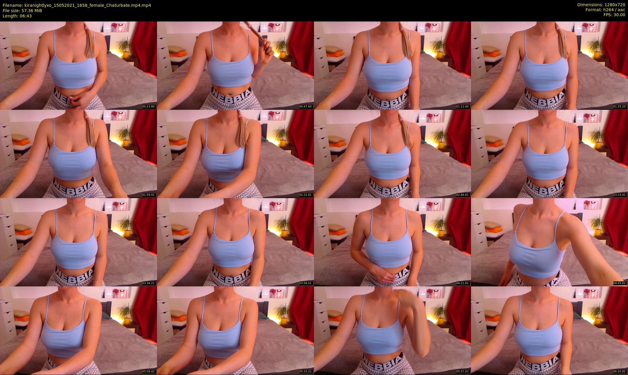 kiranightlyxo — 7 minute Chaturbate female cam show recording, 720p, May 15, 2021