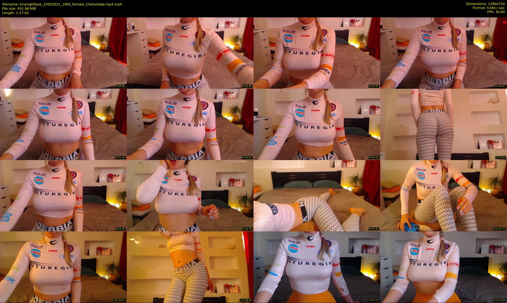 kiranightlyxo — 88 minute Chaturbate female cam show recording, 720p, May 15, 2021