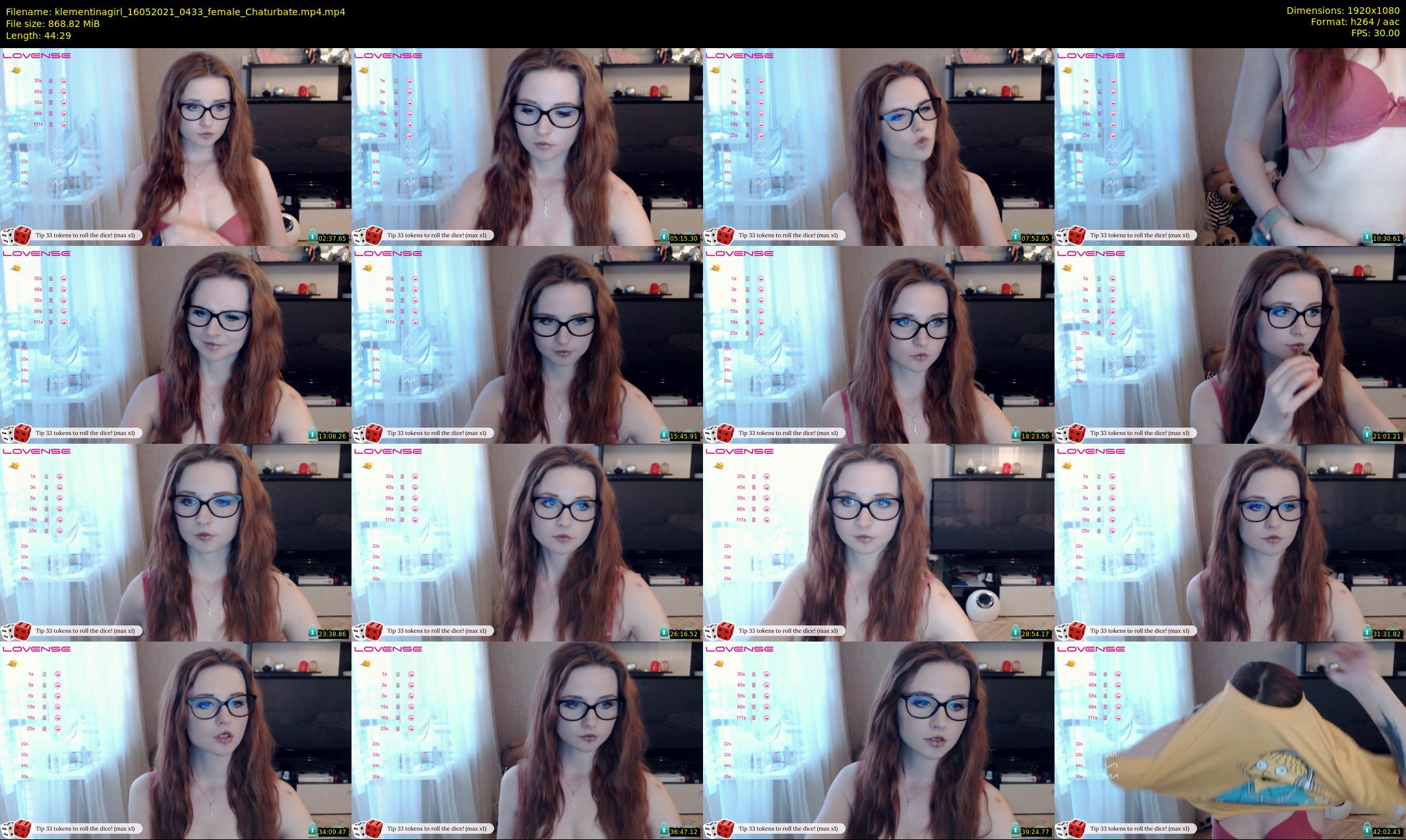klementinagirl — 45 minute Chaturbate female cam show recording, 1080p, May 16, 2021