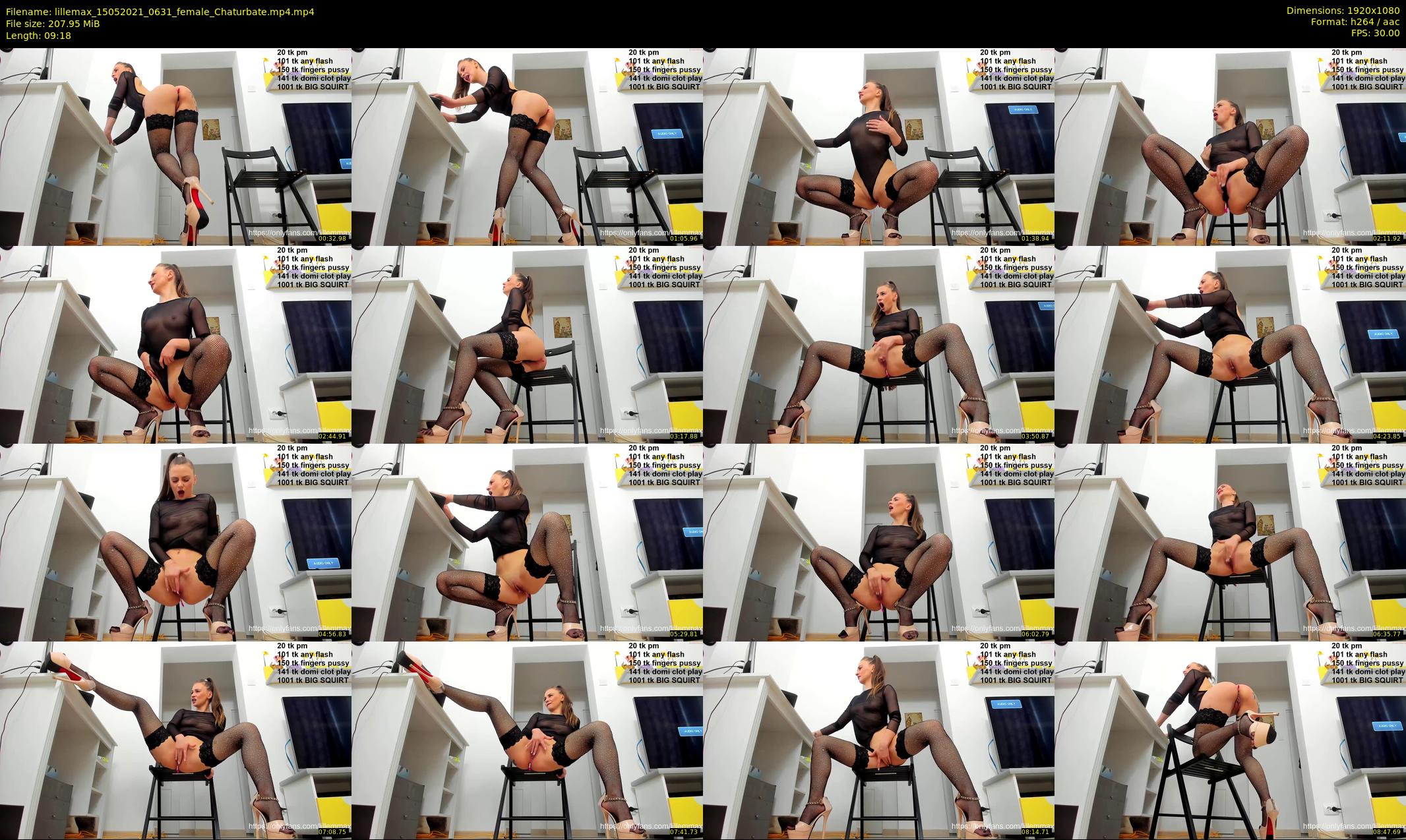 lillemax — 10 minute Chaturbate female cam show recording, 1080p, May 15, 2021