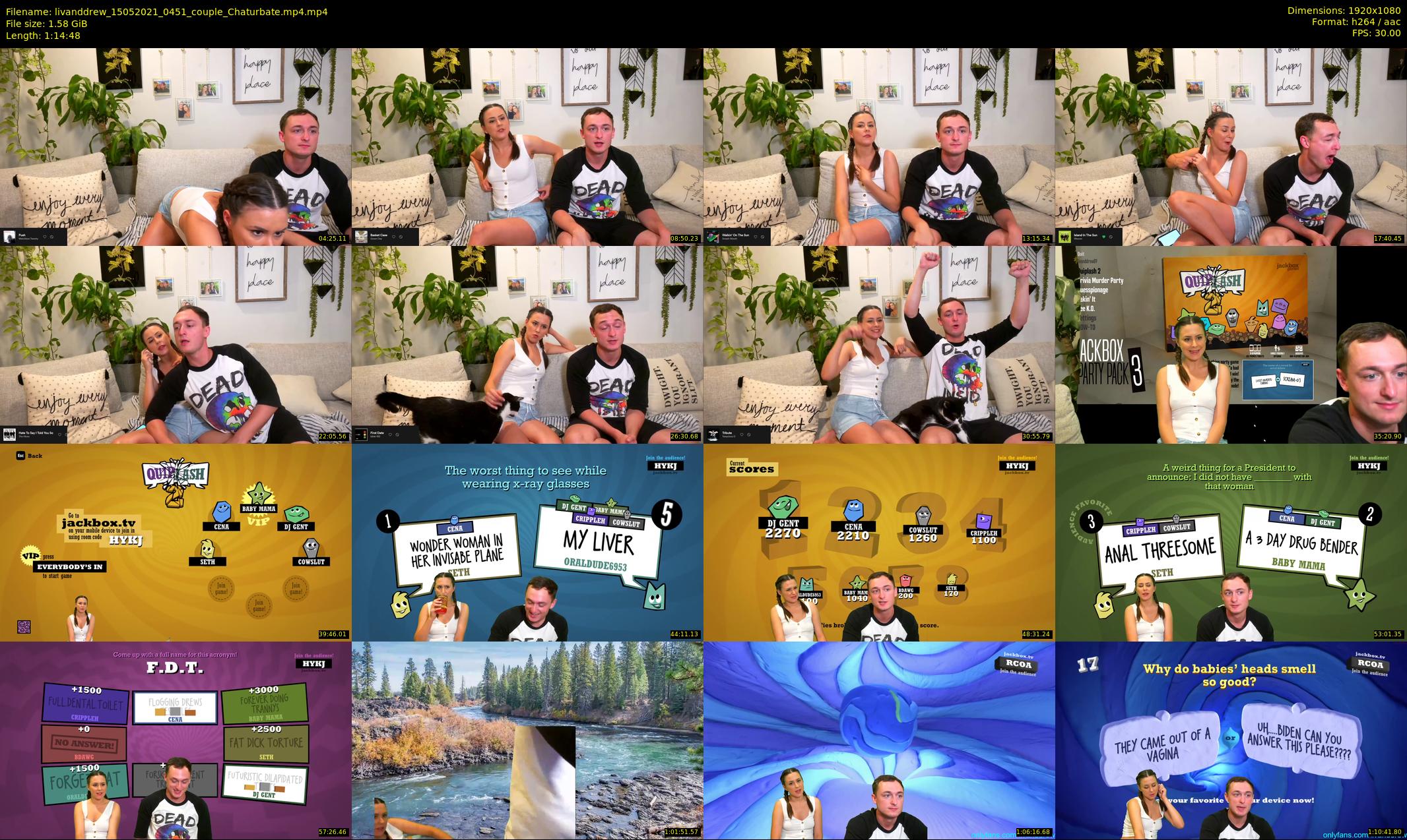 livanddrew — 75 minute Chaturbate couple cam show recording, 1080p, May 15, 2021