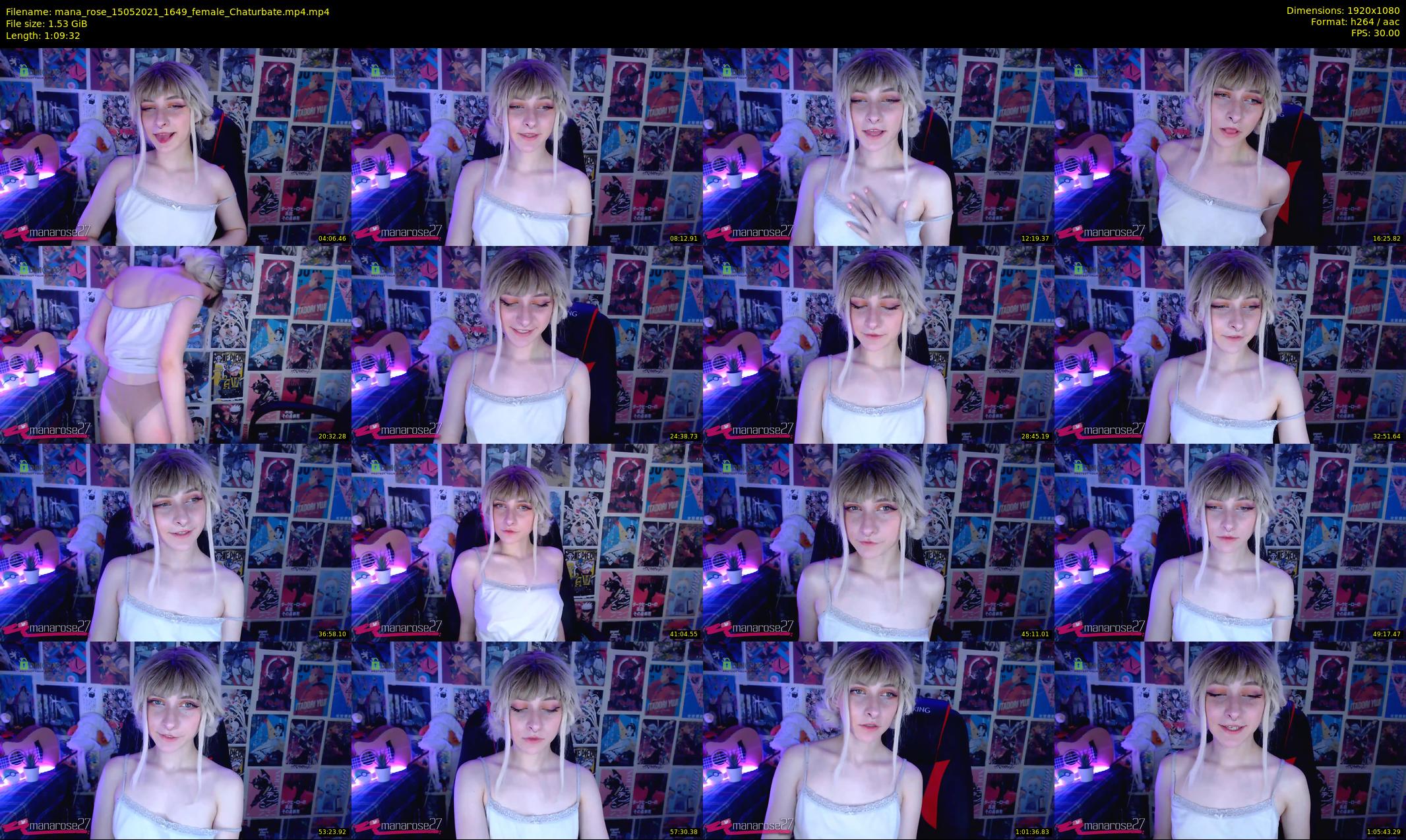 mana_rose — 70 minute Chaturbate female cam show recording, 1080p, May 15, 2021