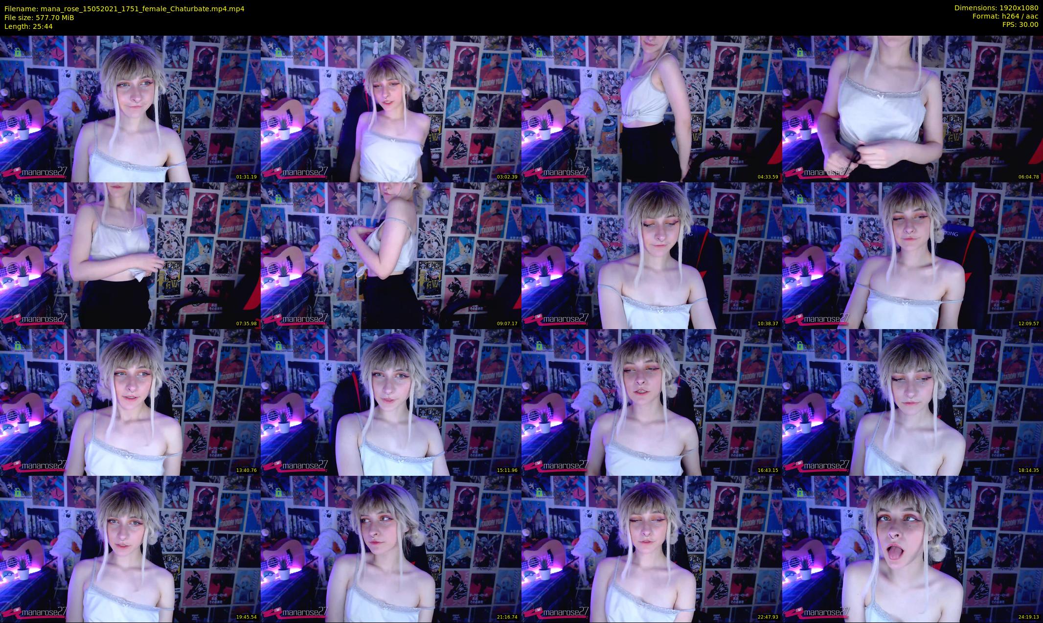 mana_rose — 26 minute Chaturbate female cam show recording, 1080p, May 15, 2021