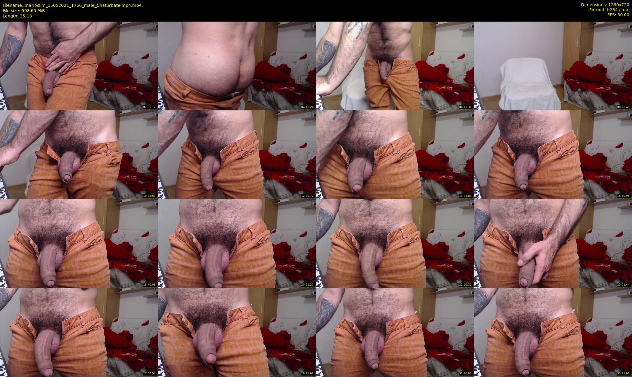 marioslim — 36 minute Chaturbate male cam show recording, 720p, May 15, 2021