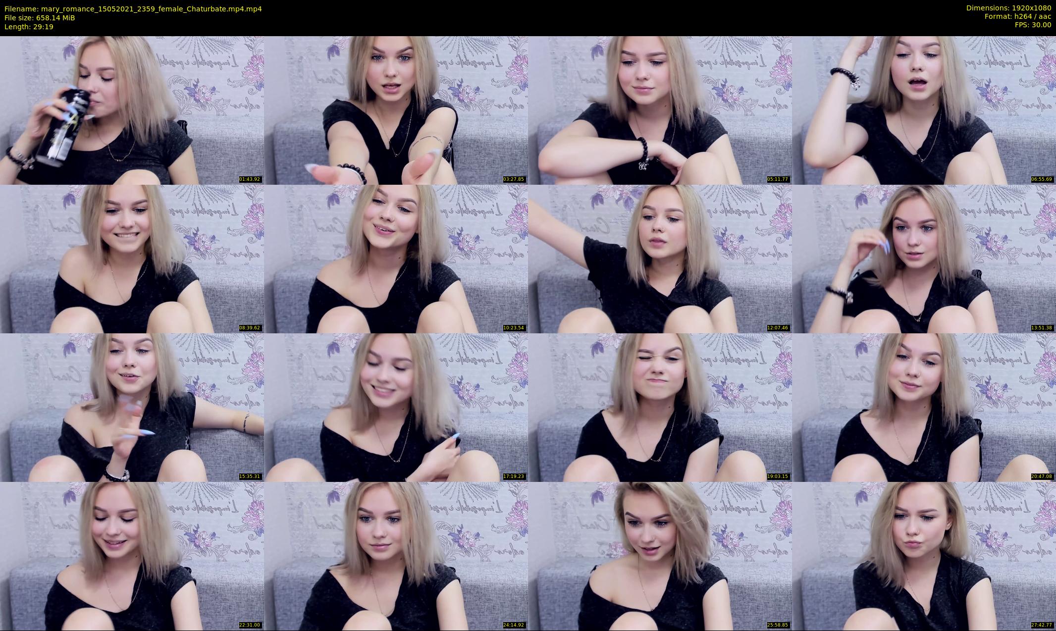 mary_romance — 30 minute Chaturbate female cam show recording, 1080p, May 15, 2021