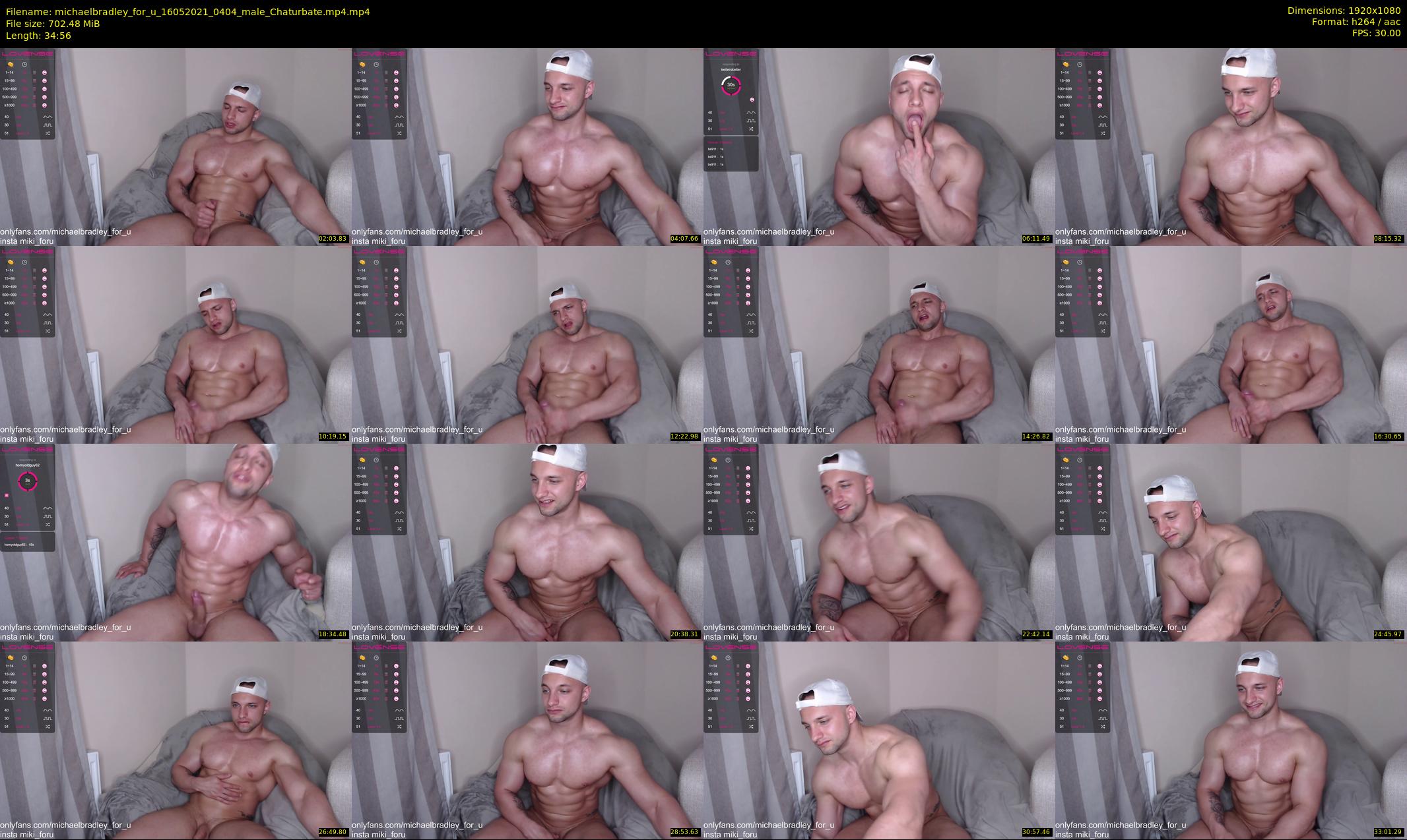 michaelbradley_for_u — 35 minute Chaturbate male cam show recording, 1080p, May 16, 2021