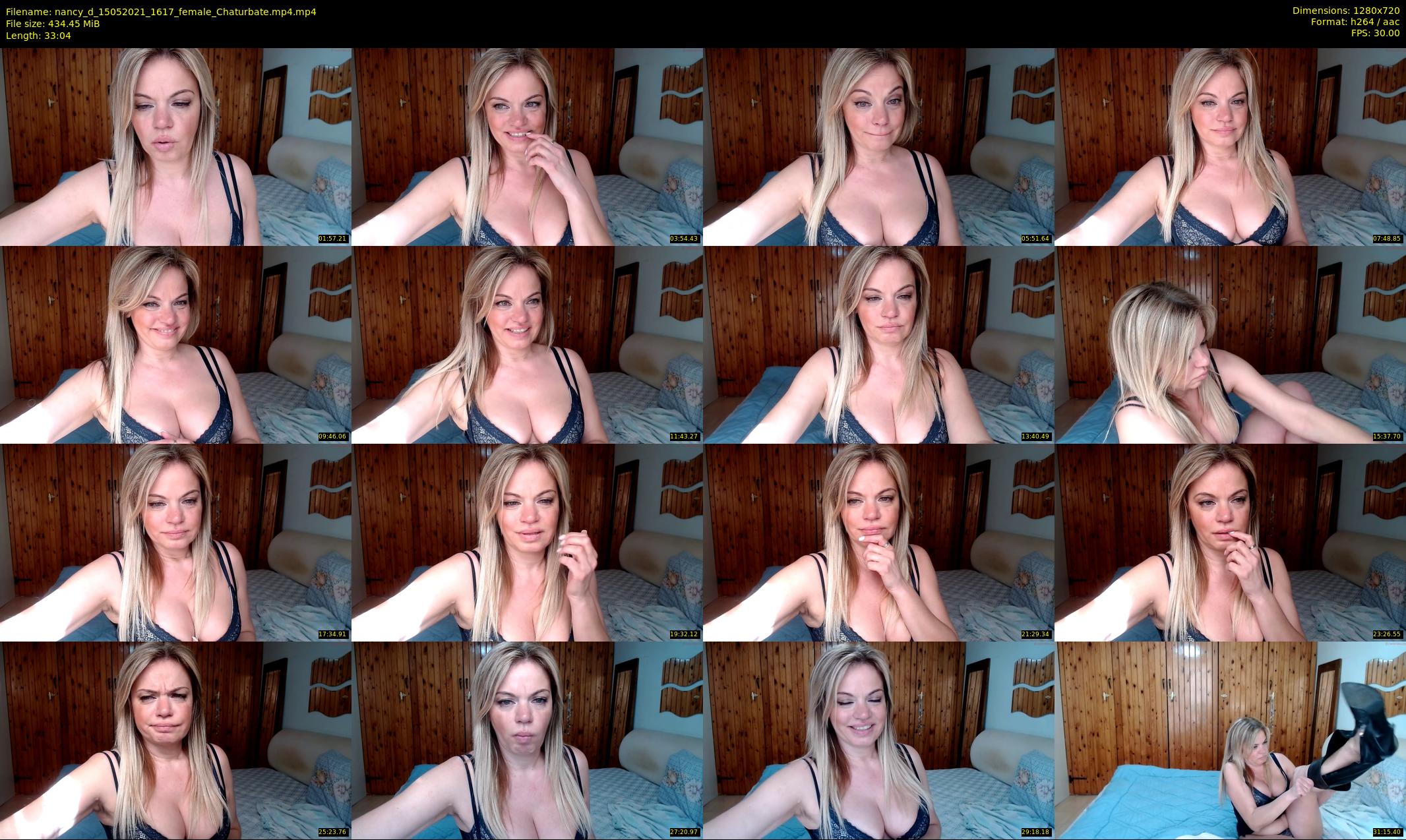 nancy_d — 34 minute Chaturbate female cam show recording, 720p, May 15, 2021