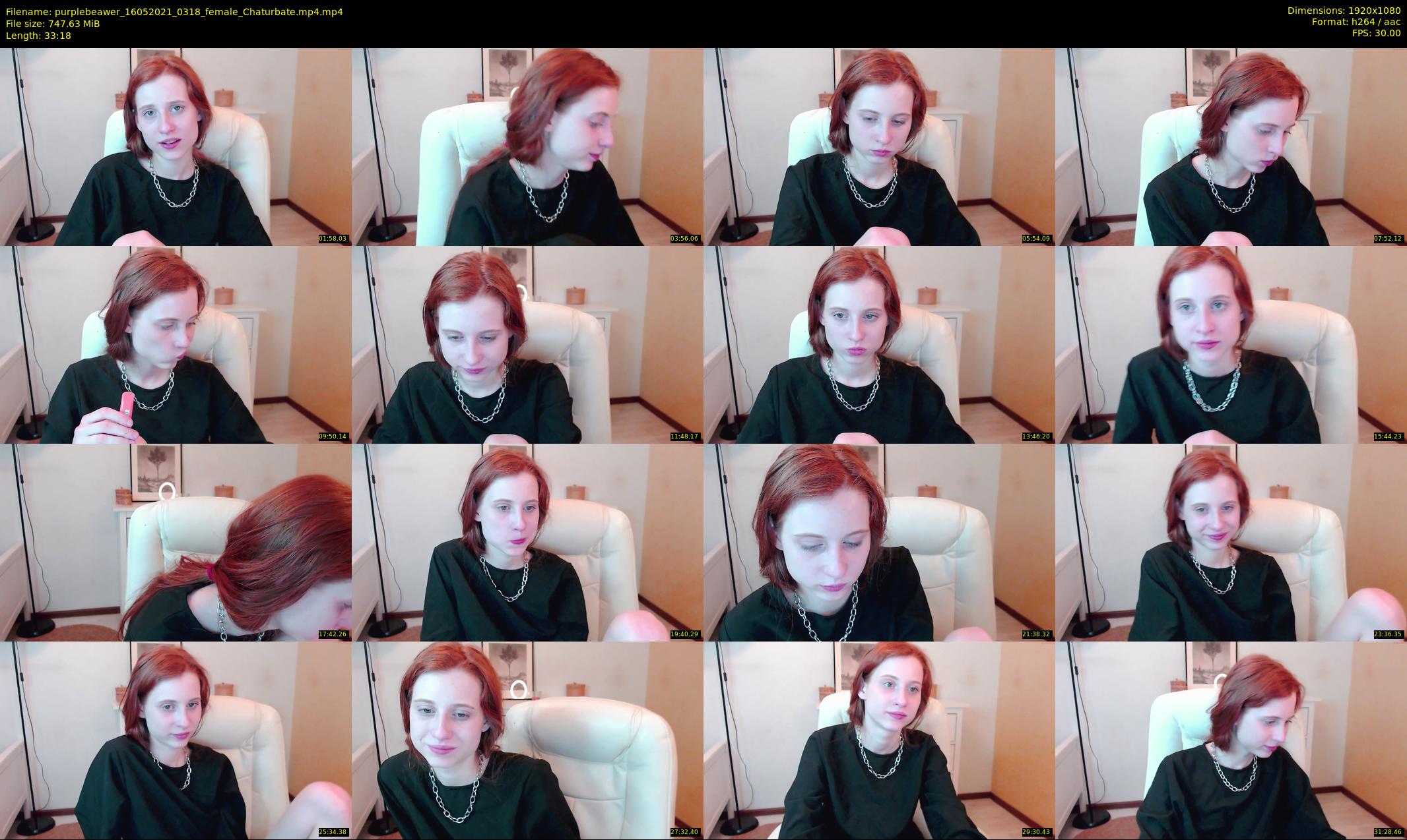purplebeawer — 34 minute Chaturbate female cam show recording, 1080p, May 16, 2021