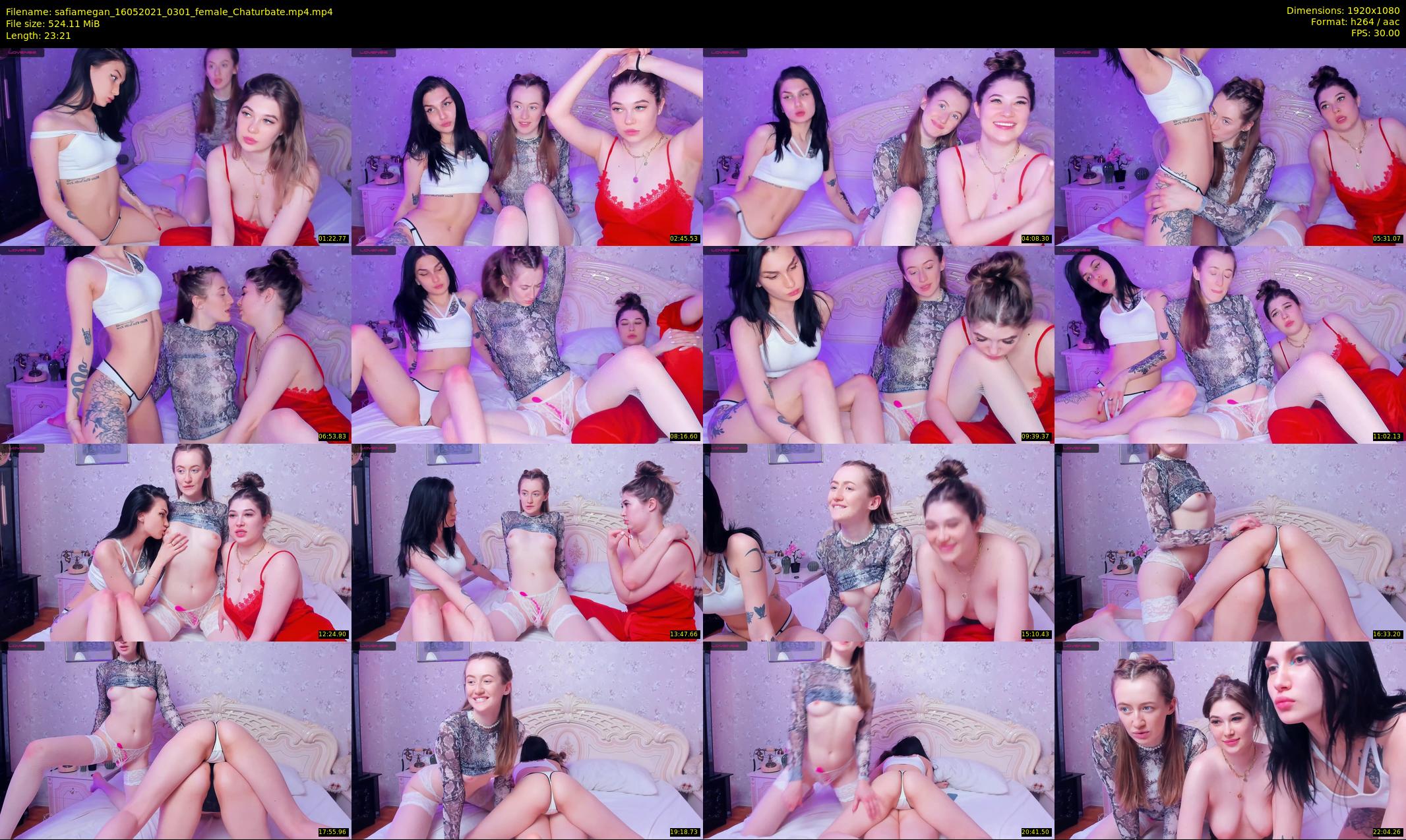 safiamegan — 24 minute Chaturbate couple cam show recording, 1080p, May 16, 2021
